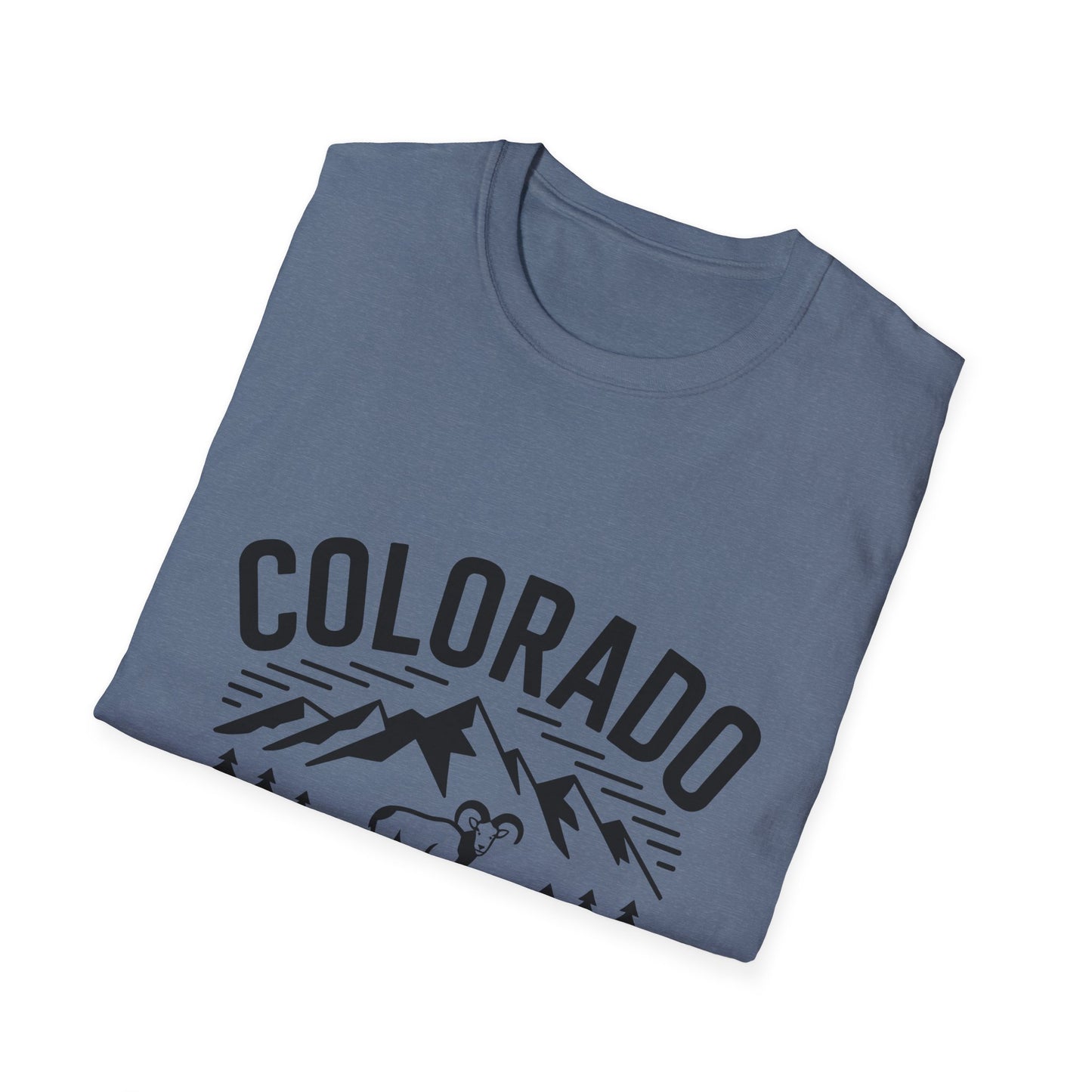 Colorado Adventure Unisex Softstyle T-Shirt, Casual Wear, Travel Tee, Nature Lover Gift, Graphic Tee, Outdoor Apparel