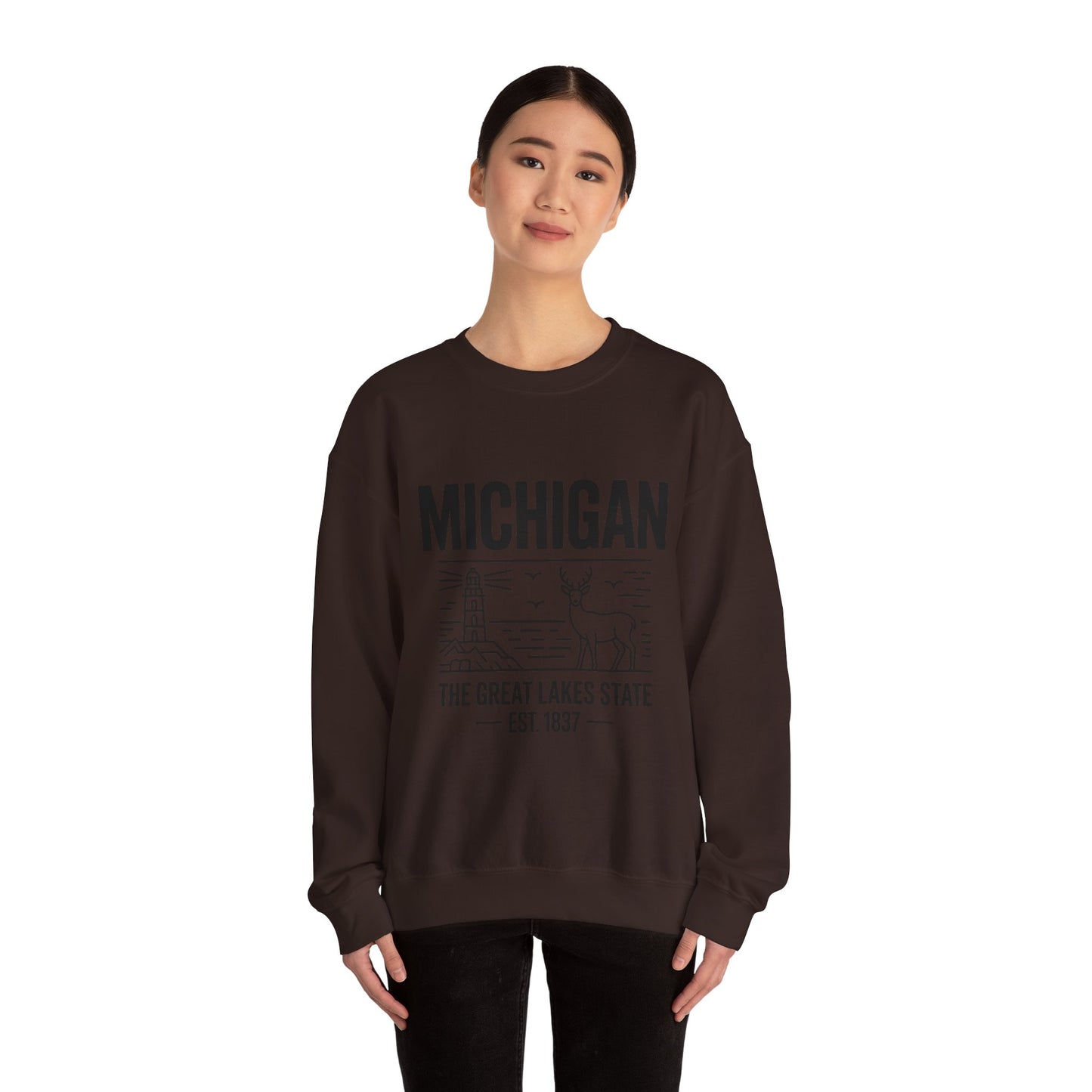 Michigan Pride Sweatshirt | Unisex Heavy Blend™ Crewneck | Great Lakes State Gift | Cozy Apparel for Outdoors | Perfect for All Seasons