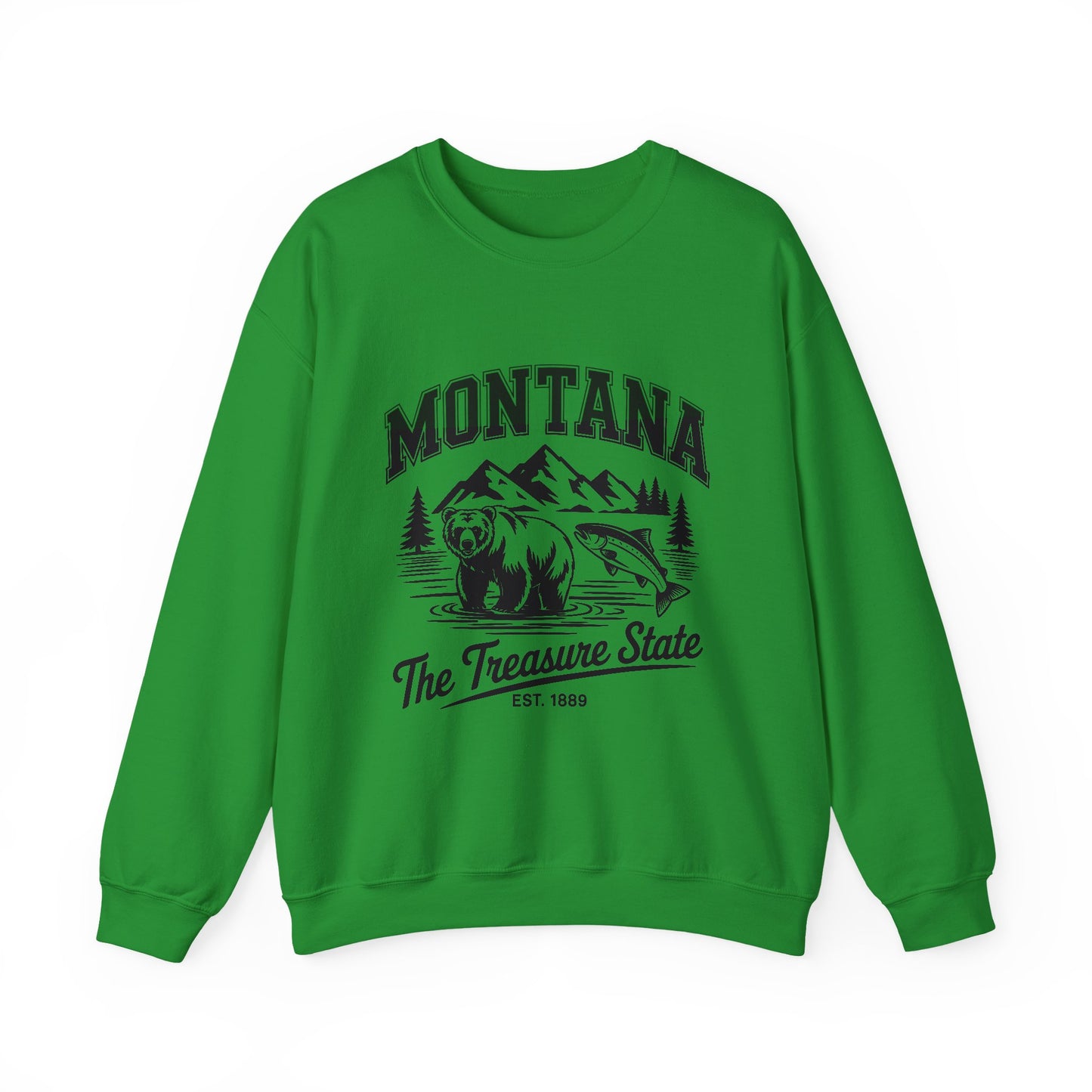 Montana Adventure Crewneck Sweatshirt, Cozy Graphic Sweatshirt, Gift for Nature Lovers, Casual Outfit, Perfect for Fall and Winter