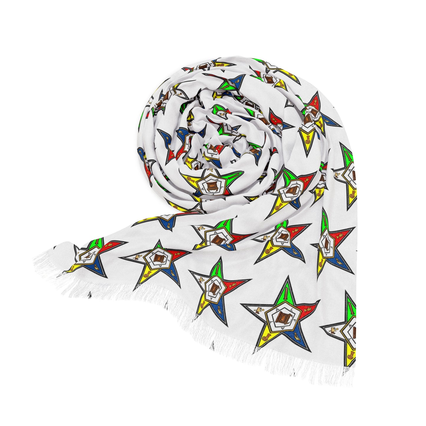 Colorful Star Pattern Light Scarf - Perfect for All Seasons