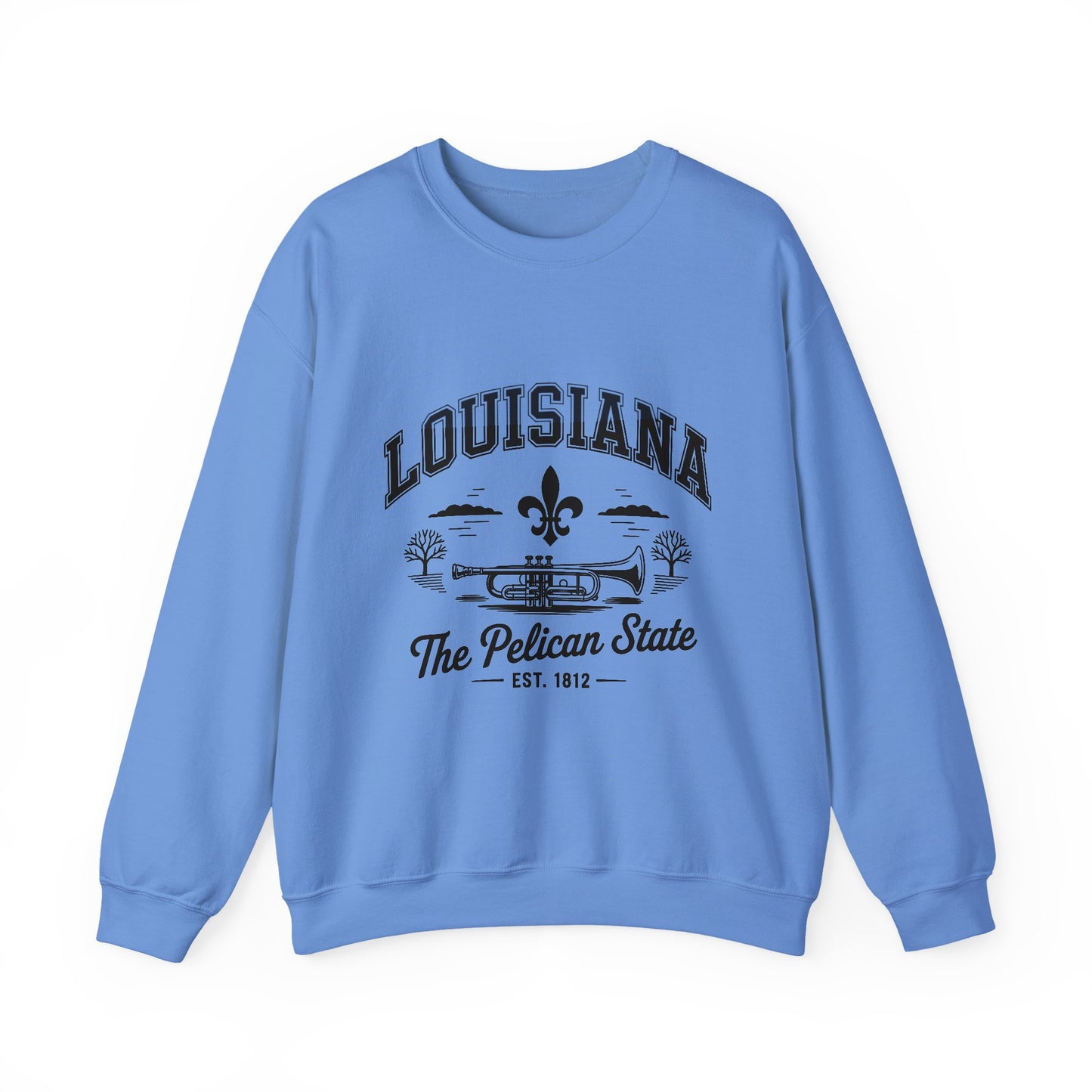 Louisiana Pelican State Sweatshirt, Unisex Crewneck, Cozy Gift for Birthdays, Travel Souvenir, Casual Style for All Occasions