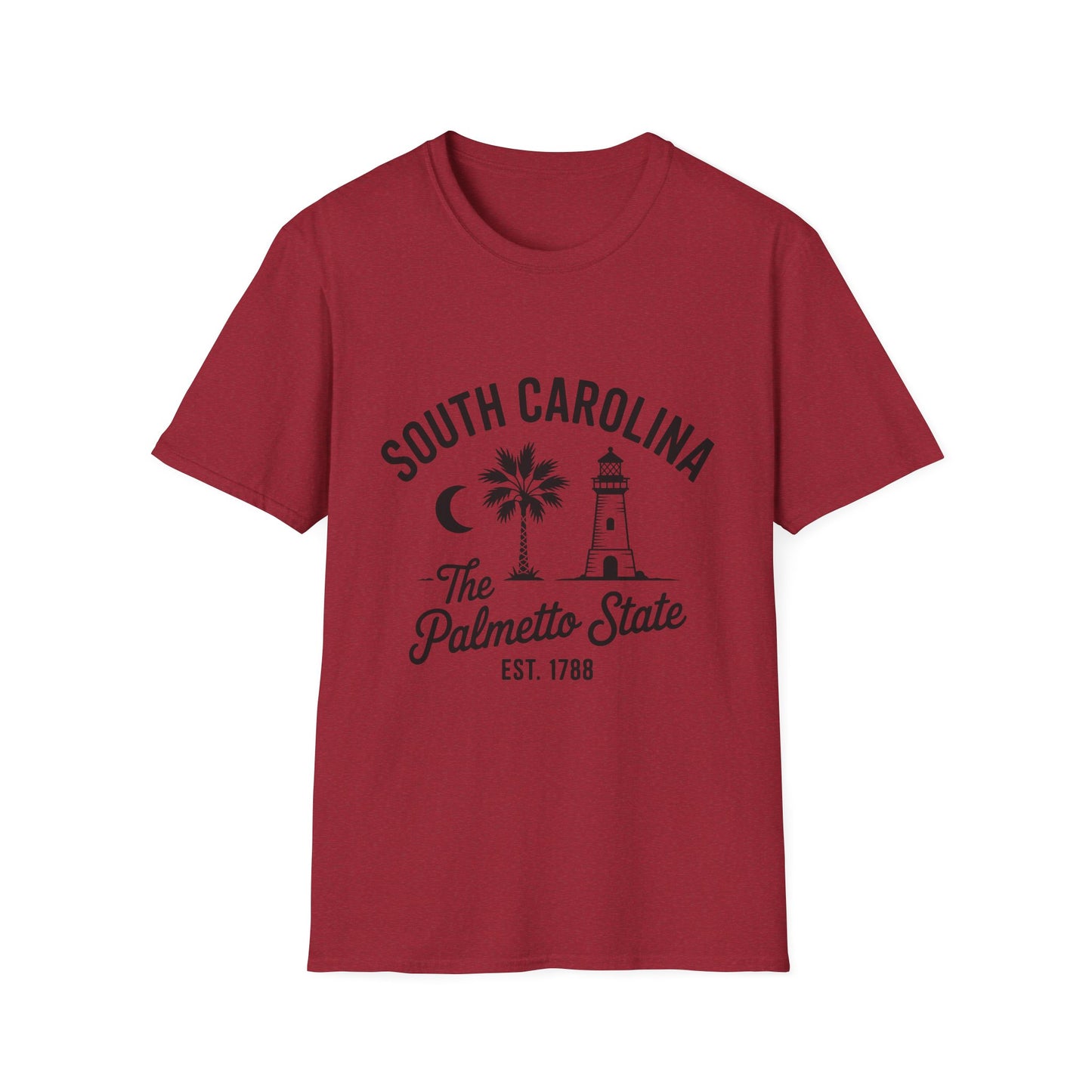 South Carolina Palmetto State T-Shirt, Cool State Pride Tee, Unisex Graphic Shirt, Vacation Souvenir Top, Gifts for Travelers