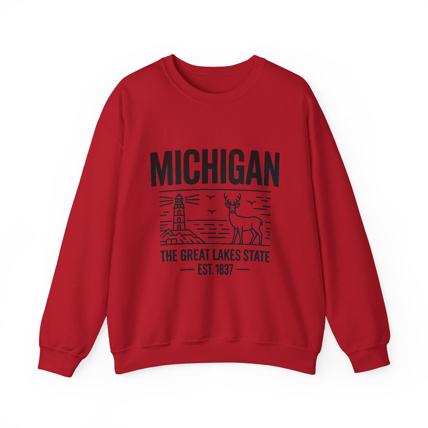 Michigan Pride Sweatshirt | Unisex Heavy Blend™ Crewneck | Great Lakes State Gift | Cozy Apparel for Outdoors | Perfect for All Seasons