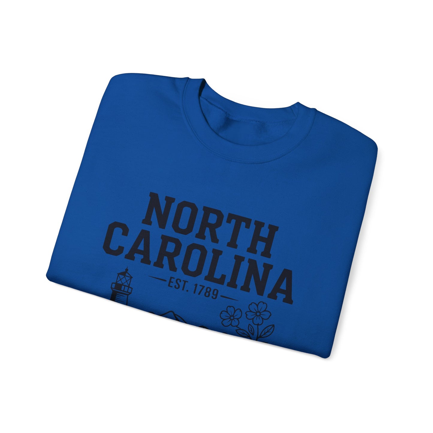 North Carolina Heavy Blend Sweatshirt, Cozy State Pride Crewneck, Unique Gift for Southerners, Perfect for Travel and Outdoors, Celebrate NC