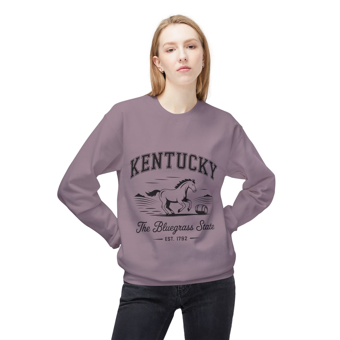 Kentucky Vintage Fleece Sweatshirt, Cozy Crewneck for Fans, Perfect for Gifts, Warm Fall Layer, Kentucky Pride Apparel