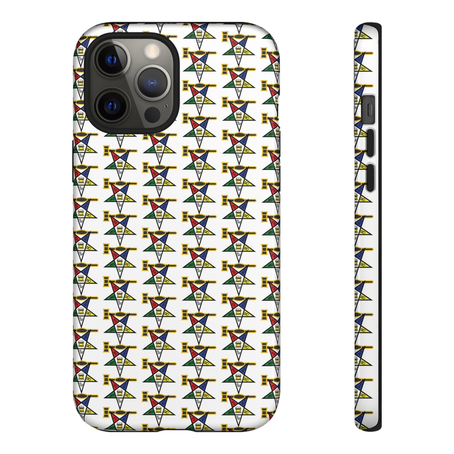 Tough Cases iPhone Case, Colorful Geometric Phone Cover, Unique Gift for Tech Lovers, Durable Phone Accessories, Trendy Phone Protector