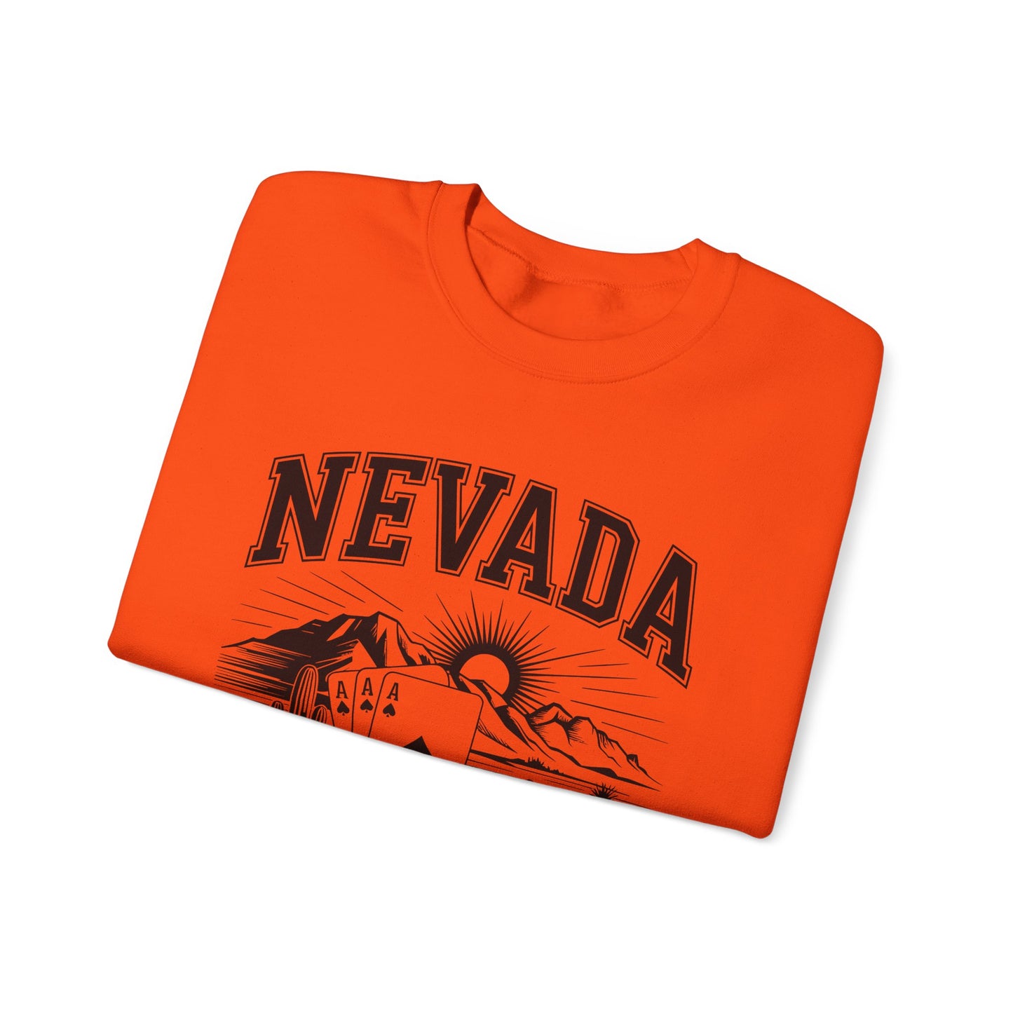Nevada Graphic Crewneck Sweatshirt, Vintage Style Apparel, Unisex Sweater, Nevada Souvenir, Perfect for Travelers, Gift for Him/Her