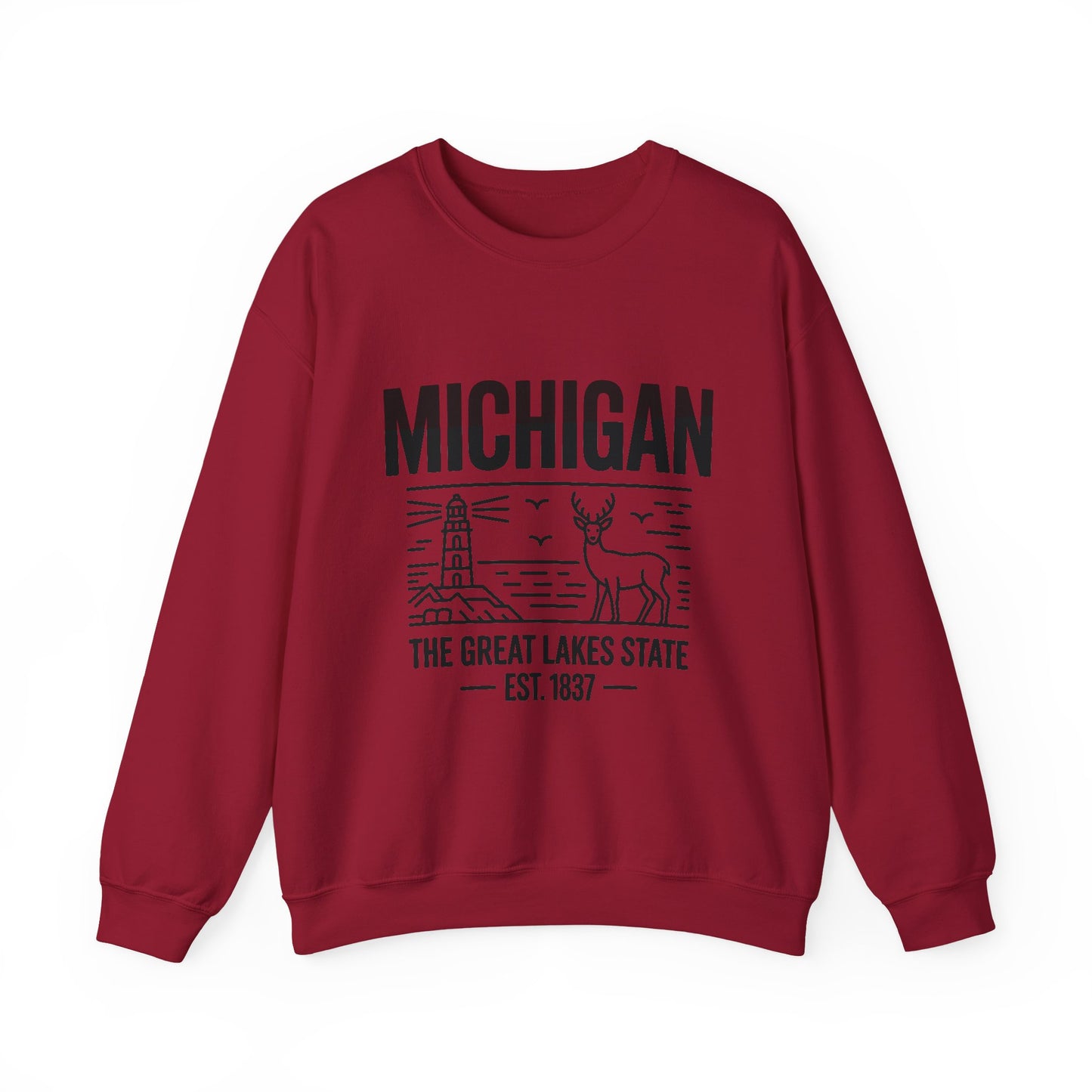 Michigan Pride Sweatshirt | Unisex Heavy Blend™ Crewneck | Great Lakes State Gift | Cozy Apparel for Outdoors | Perfect for All Seasons