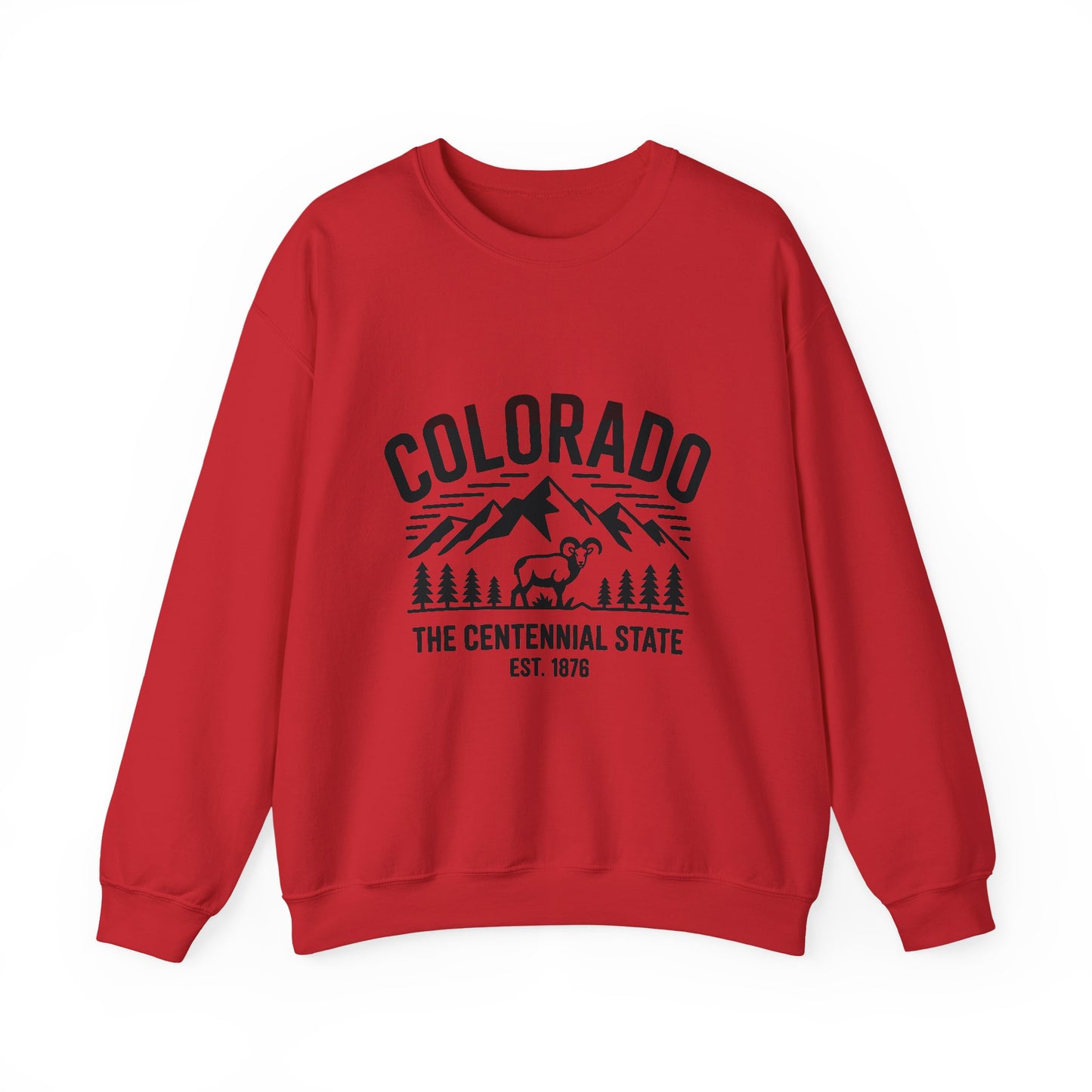 Colorado Adventure Crewneck Sweatshirt - Cozy State Pride Apparel for Outdoor Lovers, Gifts for Tourists & Nature Enthusiasts