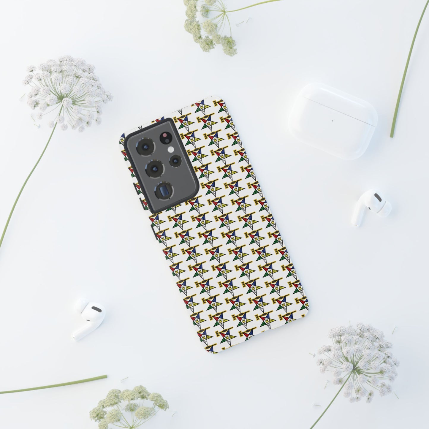 Tough Cases iPhone Case, Colorful Geometric Phone Cover, Unique Gift for Tech Lovers, Durable Phone Accessories, Trendy Phone Protector