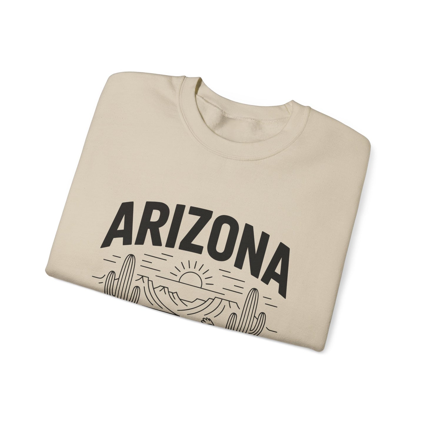 Arizona Crewneck Sweatshirt | Vintage State Apparel, Gift for Travelers, Southwest Style, Unisex Fashion, Cozy Outfit