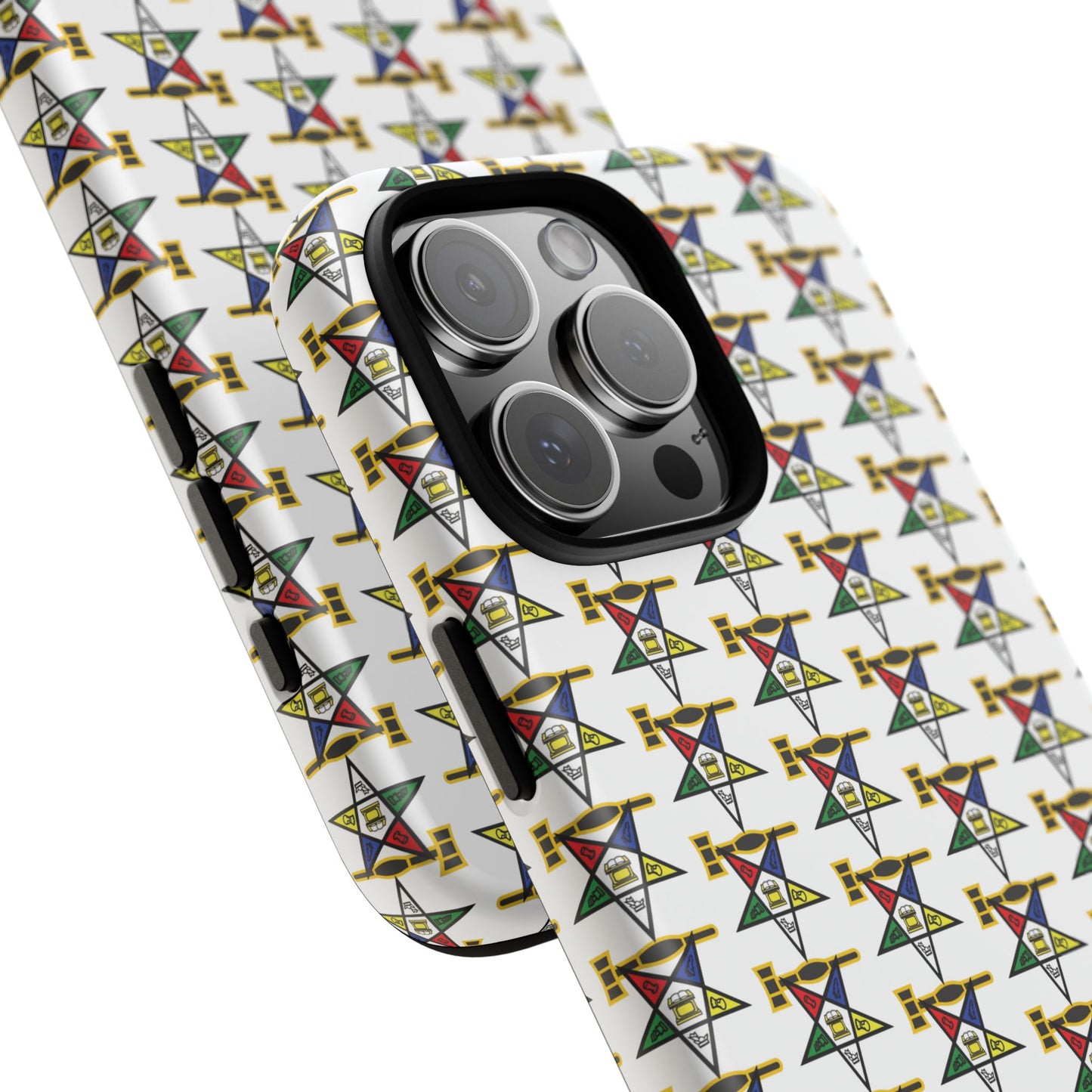 Tough Cases iPhone Case, Colorful Geometric Phone Cover, Unique Gift for Tech Lovers, Durable Phone Accessories, Trendy Phone Protector