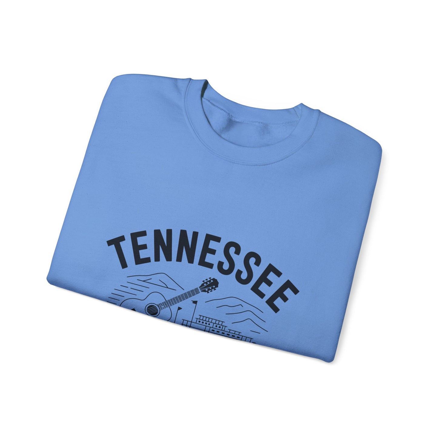Tennessee Themed Crewneck Sweatshirt, Casual Wear, Music Lover Gift, Southern Pride Fashion, Cozy Unisex Clothing
