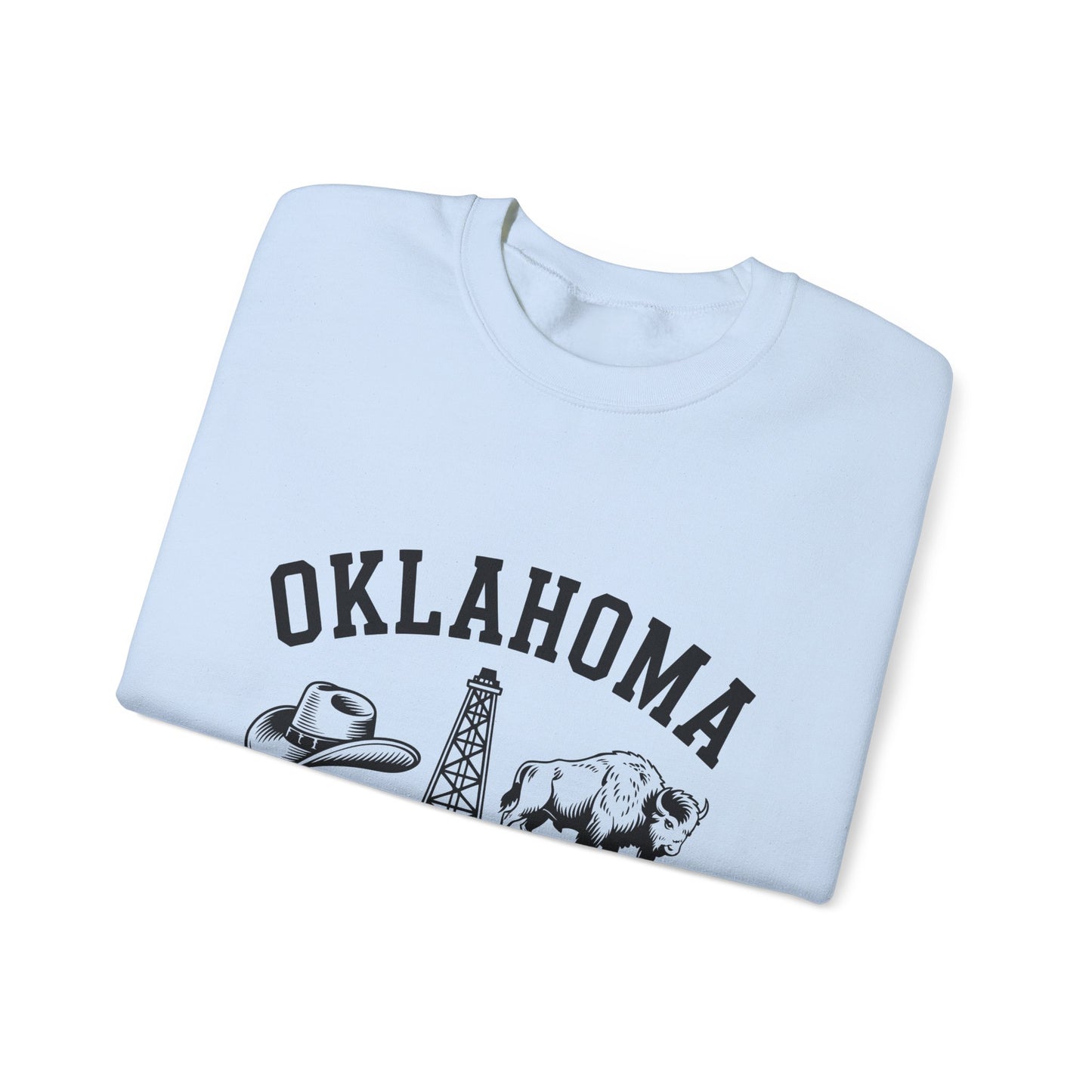 Oklahoma The Sooner State Sweatshirt, Cozy Crewneck for Casual Outfits, College Apparel, Gift for Oklahomans, Perfect for All Seasons