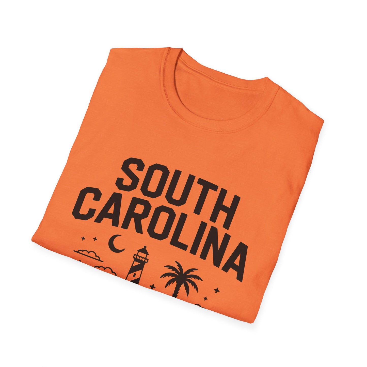 South Carolina Graphic T-Shirt, Casual Wear, Beach Vibes, State Pride Apparel, Travel Souvenir, Gift for Southerners