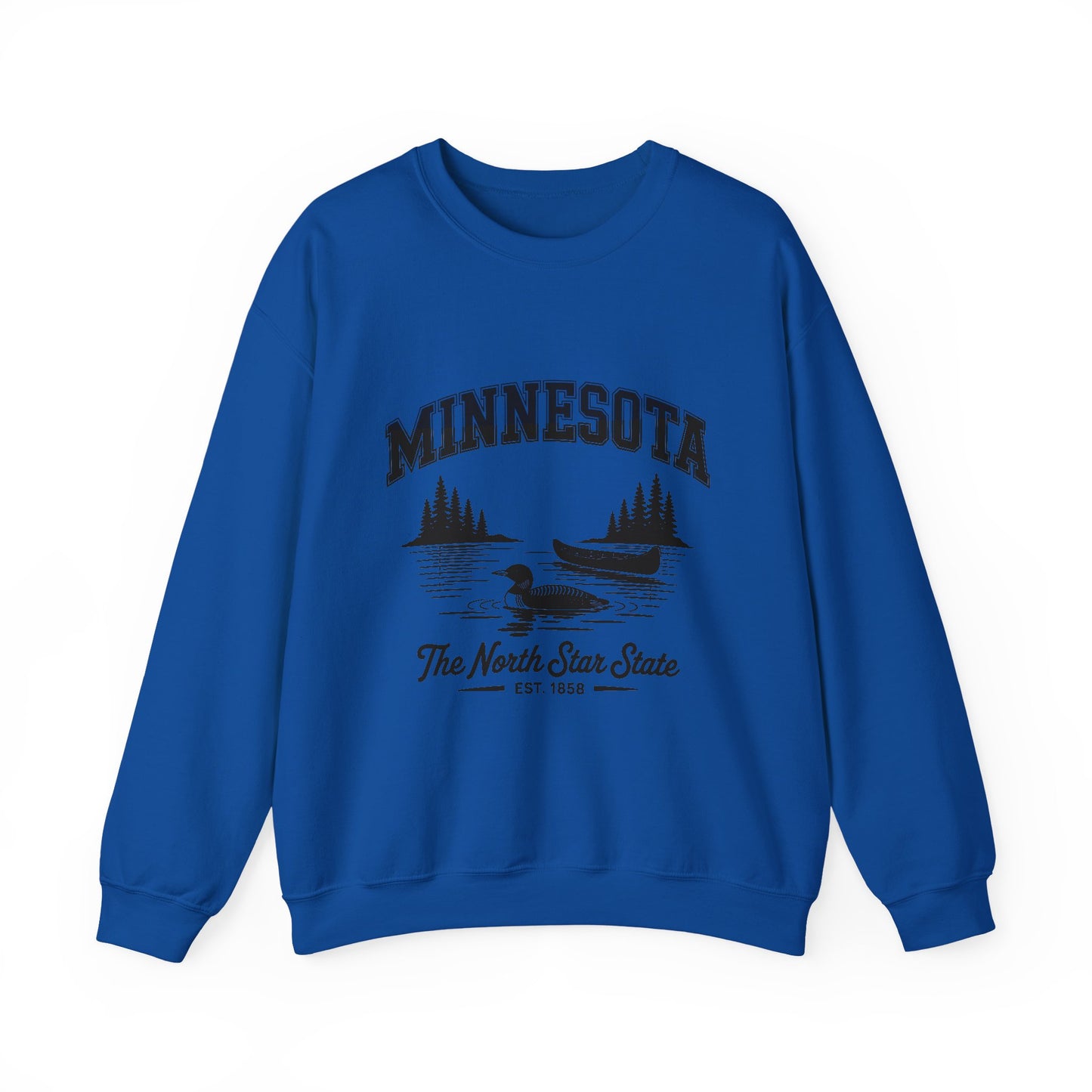 Minnesota Vintage Crewneck Sweatshirt, Cozy Sweatshirt, Gift for Travelers, Lake Life Apparel, Unisex Pullover