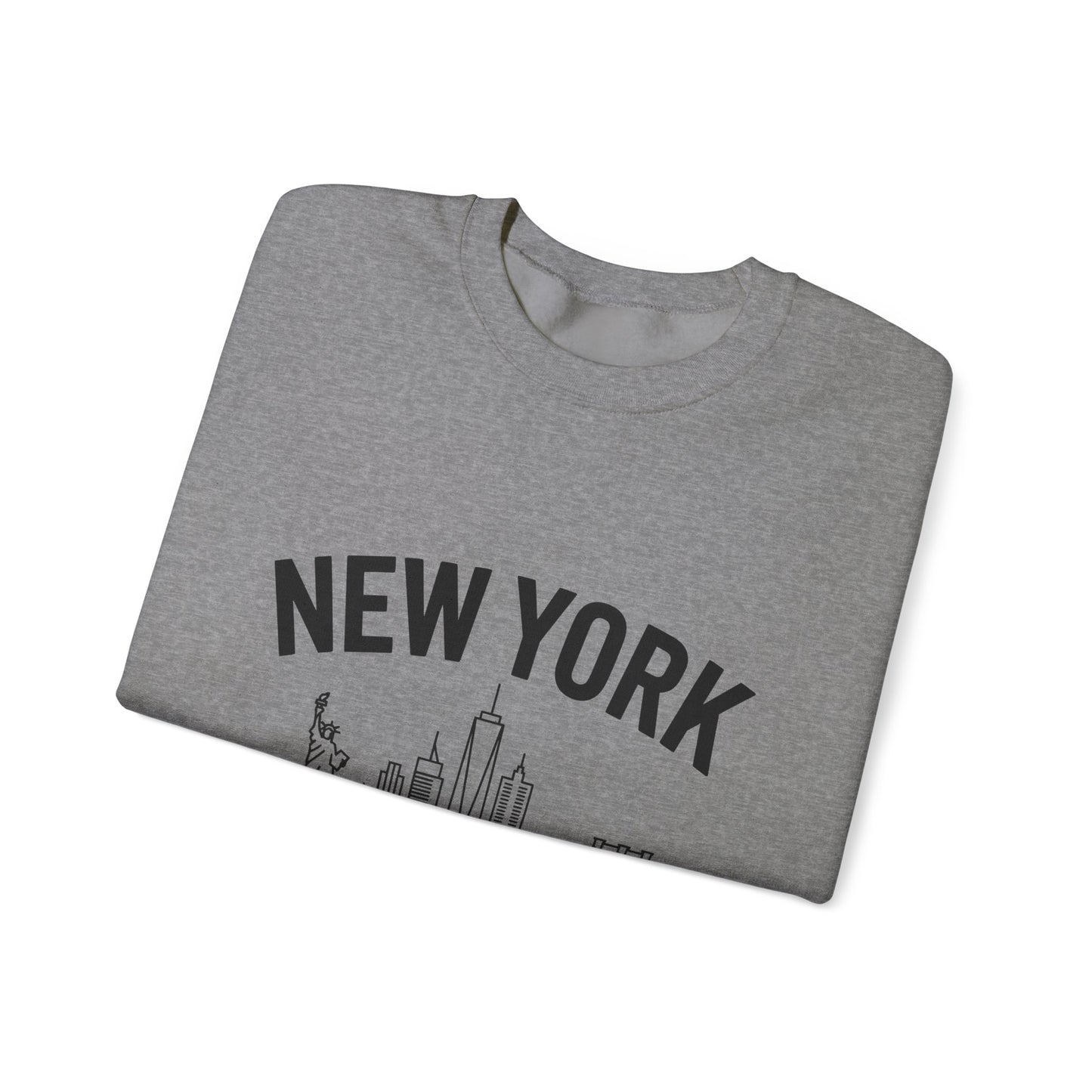 New York Skyline Crewneck Sweatshirt, Cozy NYC Apparel, Unisex Sweatshirt, Travel Souvenir, Urban Fashion, Gift for New Yorkers