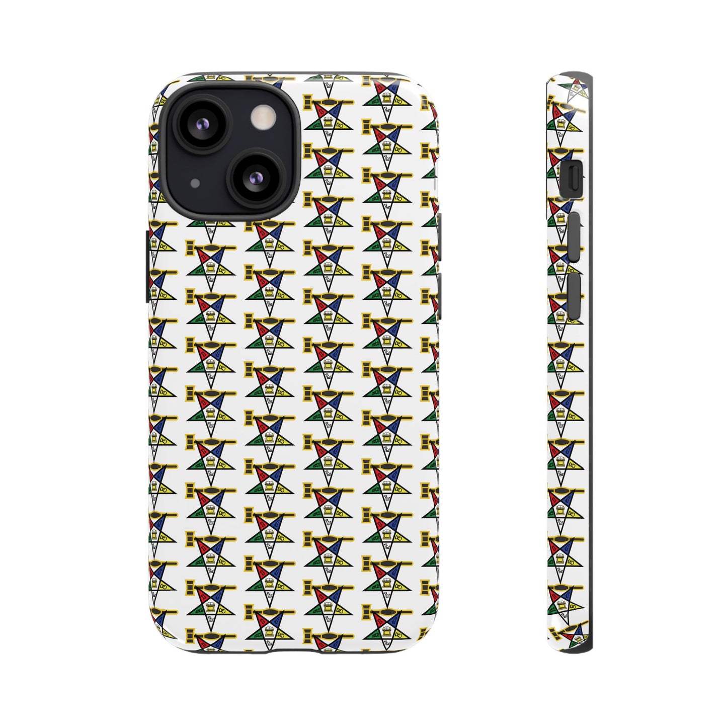 Tough Cases iPhone Case, Colorful Geometric Phone Cover, Unique Gift for Tech Lovers, Durable Phone Accessories, Trendy Phone Protector