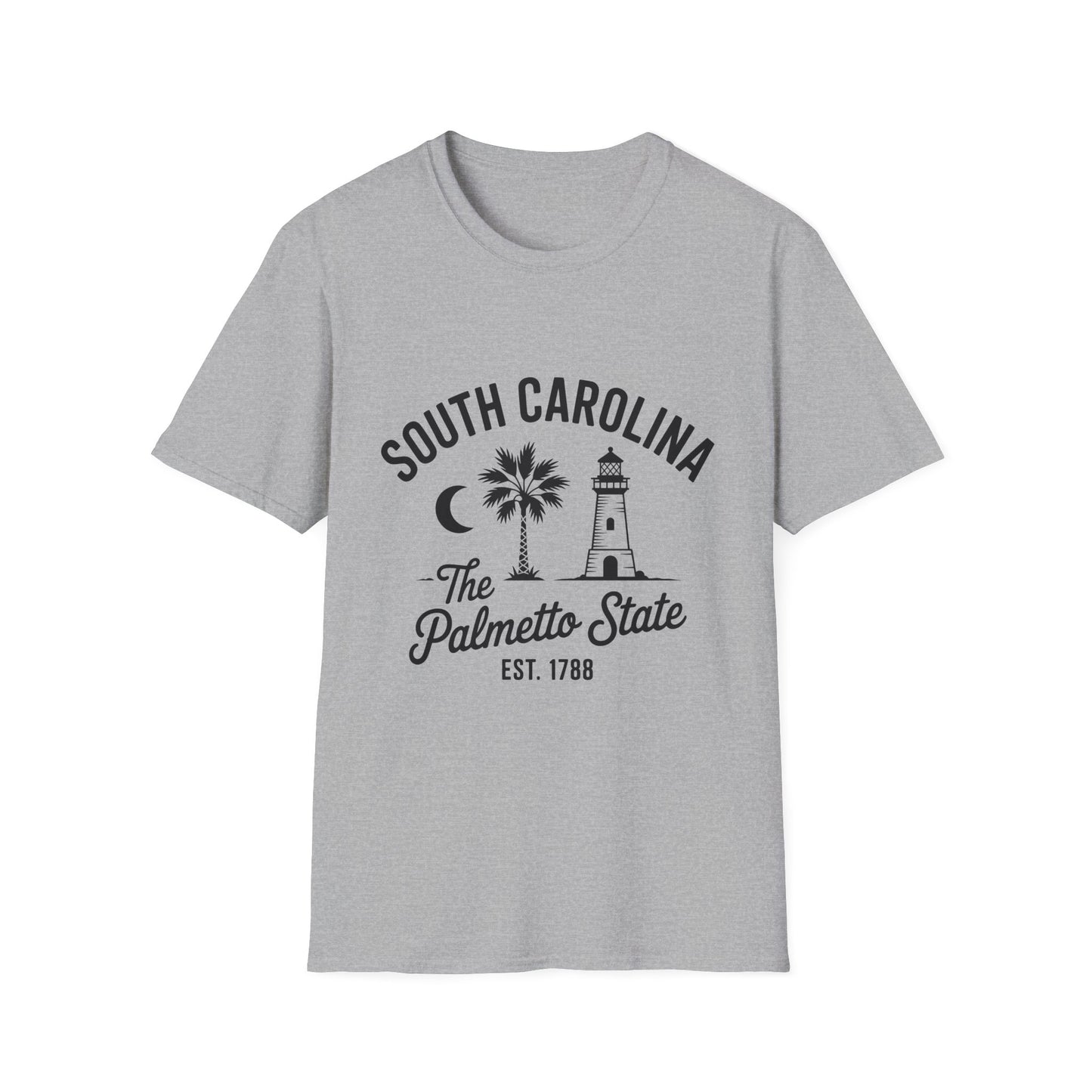 South Carolina Palmetto State T-Shirt, Cool State Pride Tee, Unisex Graphic Shirt, Vacation Souvenir Top, Gifts for Travelers