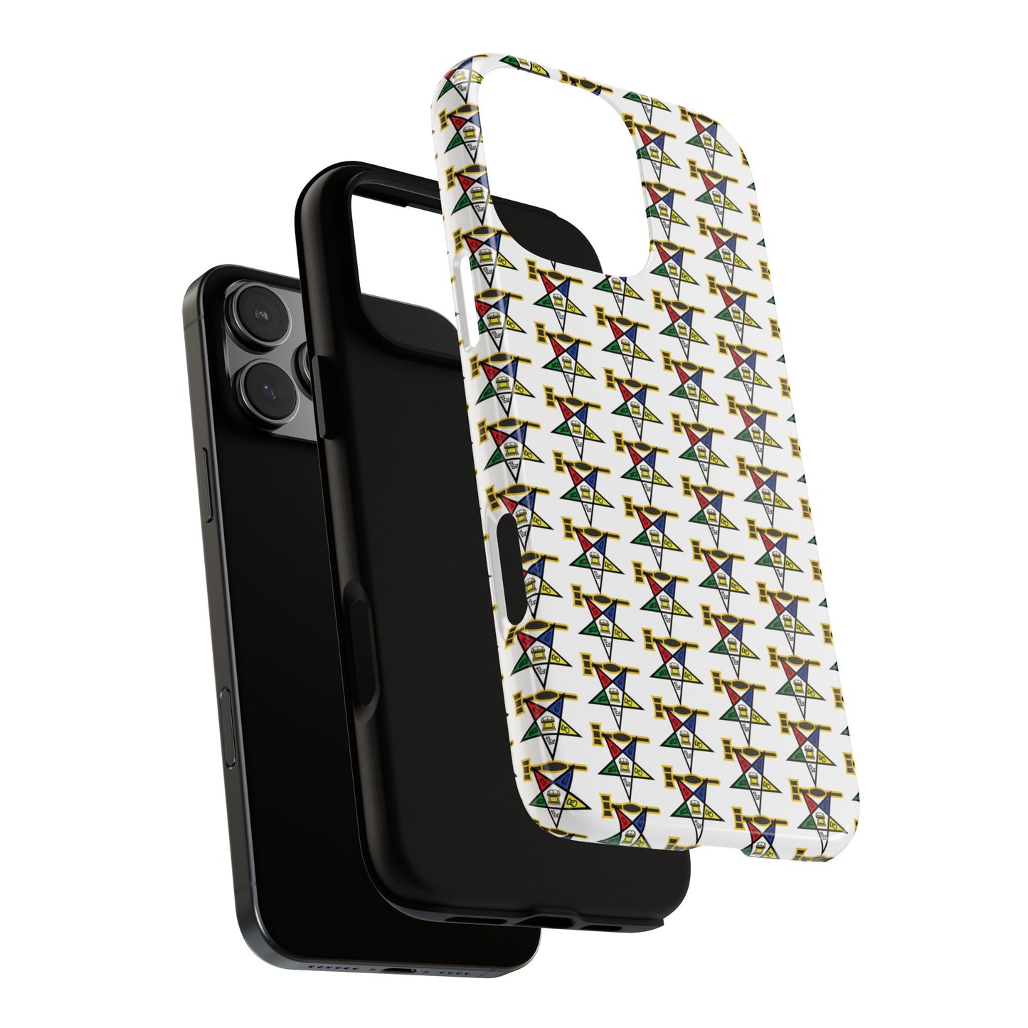 Tough Cases iPhone Case, Colorful Geometric Phone Cover, Unique Gift for Tech Lovers, Durable Phone Accessories, Trendy Phone Protector