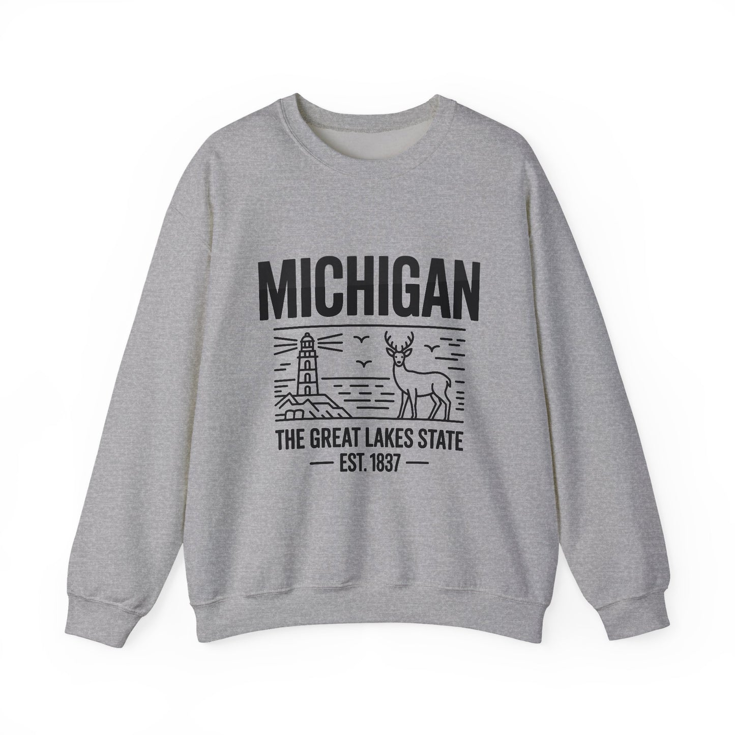 Michigan Pride Sweatshirt | Unisex Heavy Blend™ Crewneck | Great Lakes State Gift | Cozy Apparel for Outdoors | Perfect for All Seasons
