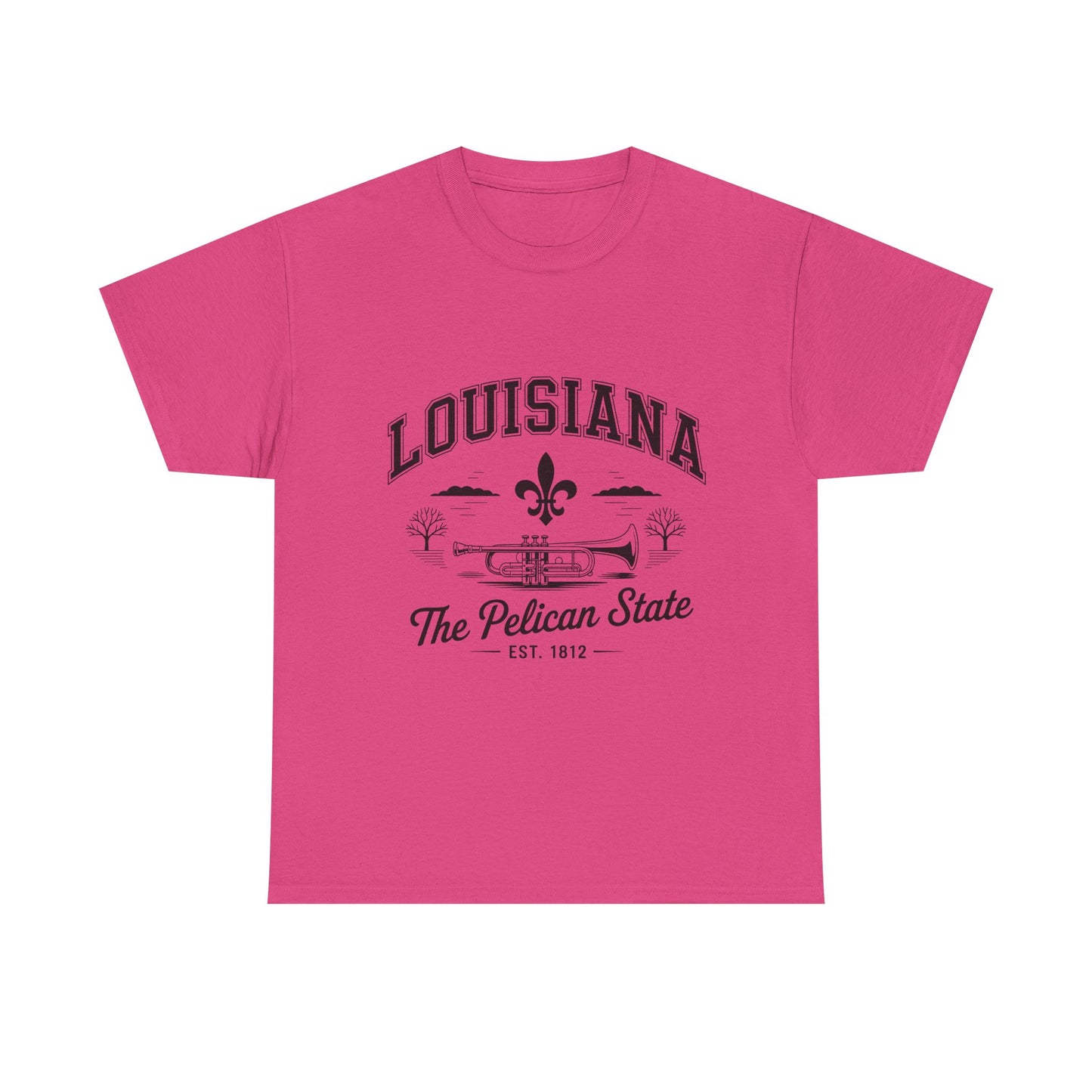 Louisiana State Pride Tee, Unisex Heavy Cotton T-Shirt, Perfect for Souvenir, Gift, Louisiana Lover, Home State Shirt