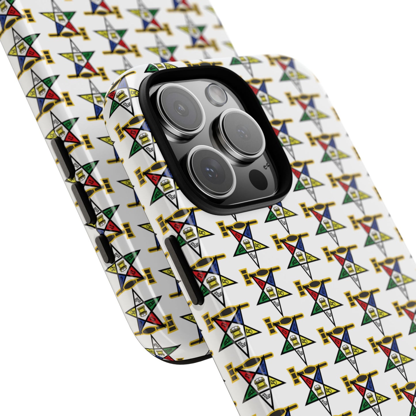 Tough Cases iPhone Case, Colorful Geometric Phone Cover, Unique Gift for Tech Lovers, Durable Phone Accessories, Trendy Phone Protector