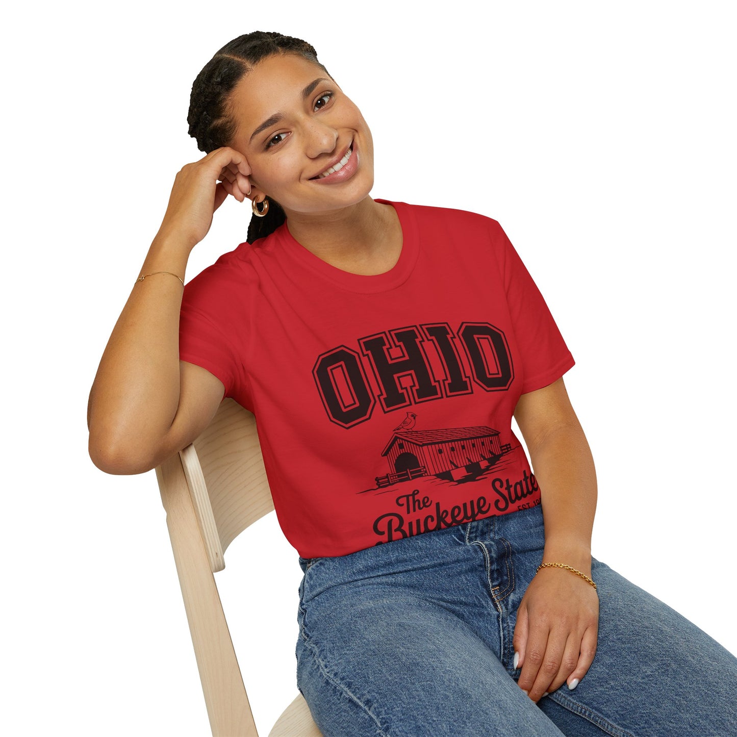 Vintage Ohio T-Shirt, Buckeye State Tee, Unisex Graphic Shirt, Ohio Pride Apparel, Gift for Ohioans