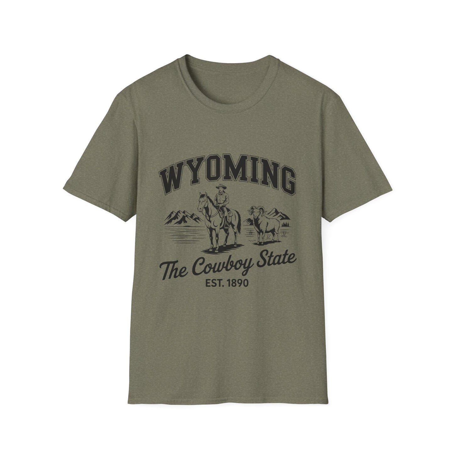 Wyoming Cowboy State T-Shirt | Vintage Western Tee, Gift for Cowboys, Travel Souvenir, Casual Outfit, Americana Style