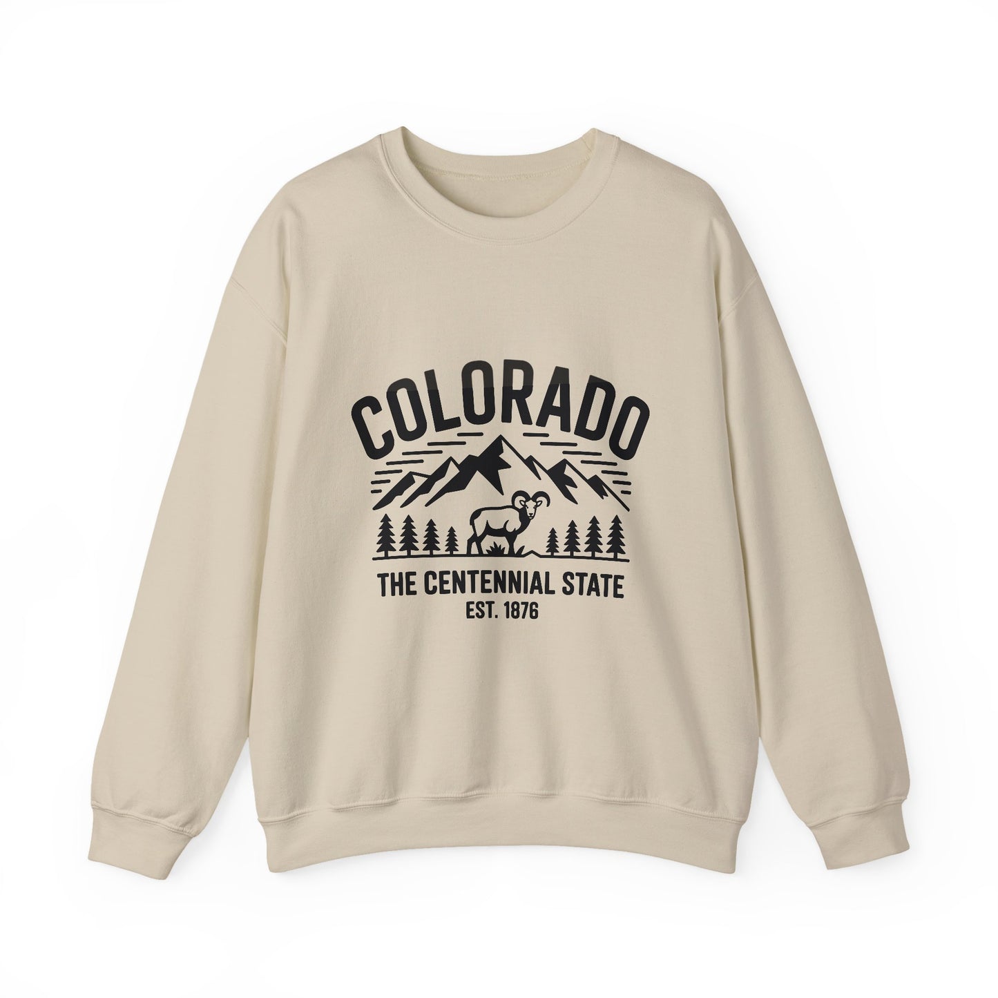 Colorado Adventure Crewneck Sweatshirt - Cozy State Pride Apparel for Outdoor Lovers, Gifts for Tourists & Nature Enthusiasts