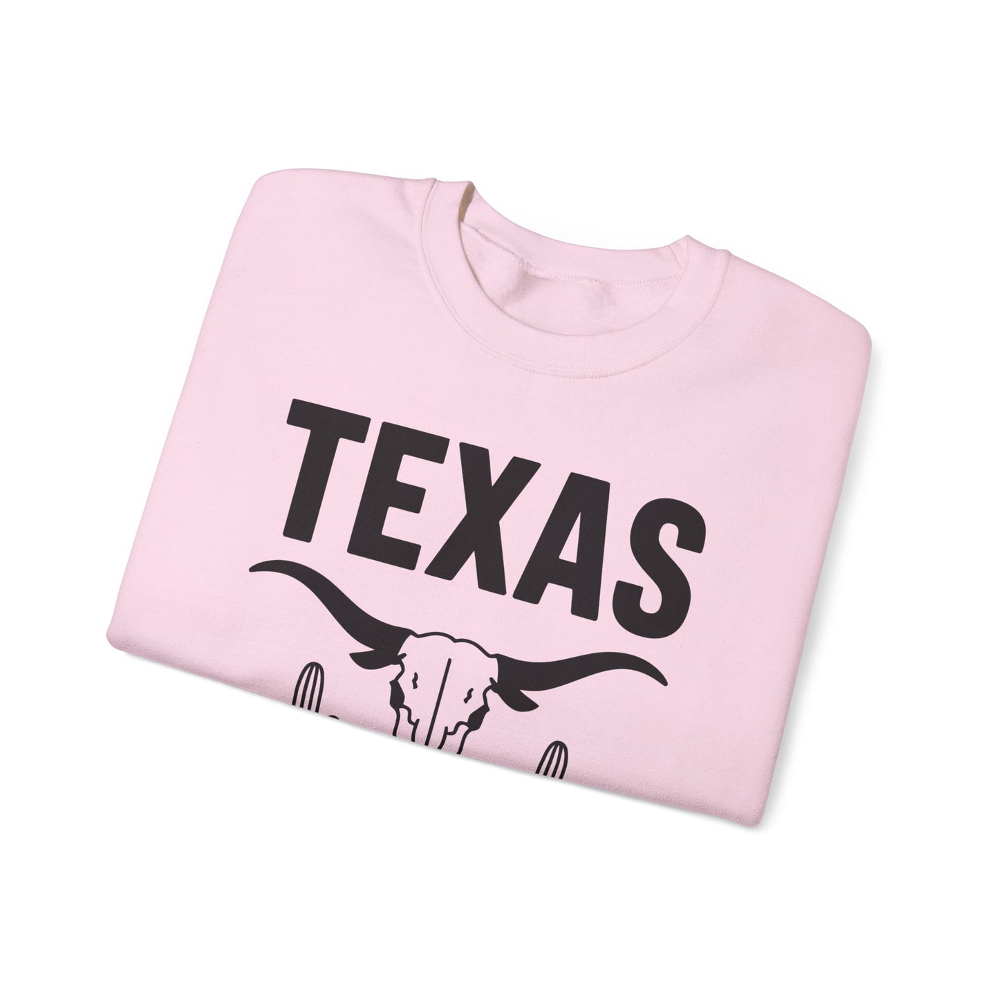 Texas Pride Crewneck Sweatshirt - Unisex Heavy Blend, Comfortable Vintage Style, Great for Casual Wear, Travel, Gifts