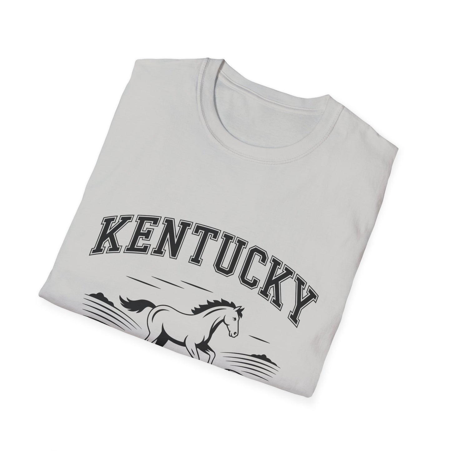 Kentucky Bluegrass State Unisex Softstyle T-Shirt, Casual Tee, Souvenir Apparel, Gift for Travelers, Vintage Graphic Tee