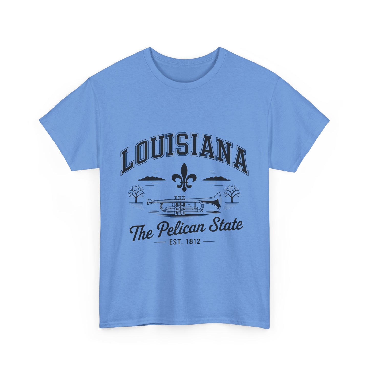 Louisiana State Pride Tee, Unisex Heavy Cotton T-Shirt, Perfect for Souvenir, Gift, Louisiana Lover, Home State Shirt