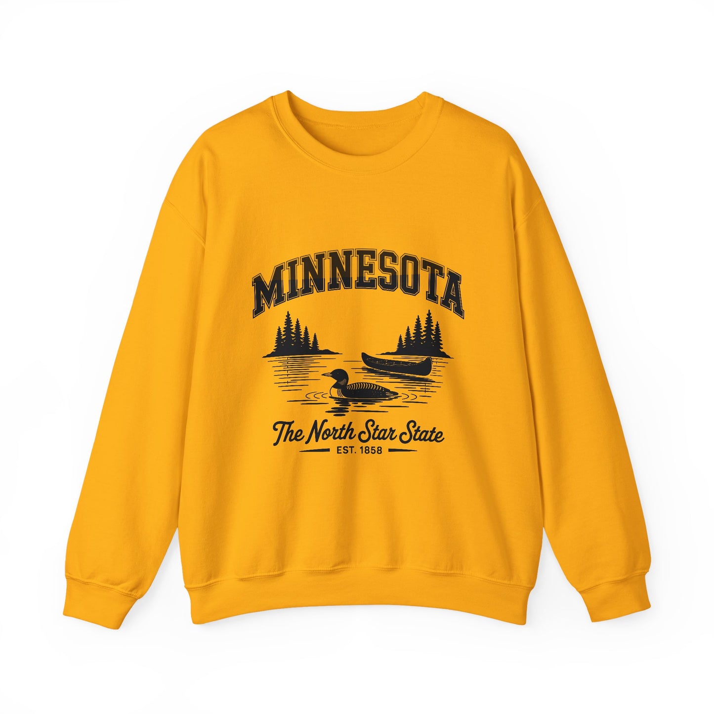Minnesota Vintage Crewneck Sweatshirt, Cozy Sweatshirt, Gift for Travelers, Lake Life Apparel, Unisex Pullover