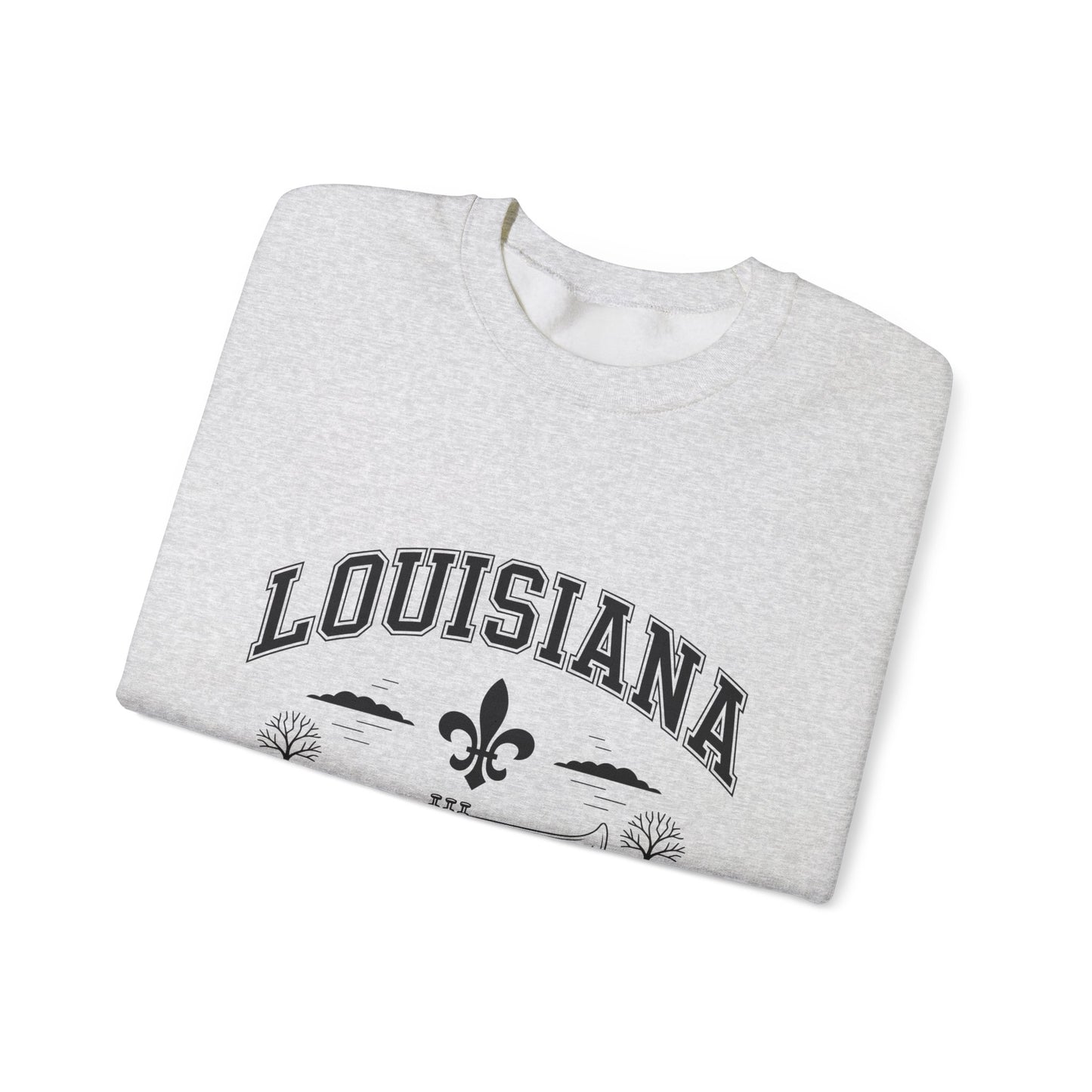 Louisiana Pelican State Sweatshirt, Unisex Crewneck, Cozy Gift for Birthdays, Travel Souvenir, Casual Style for All Occasions