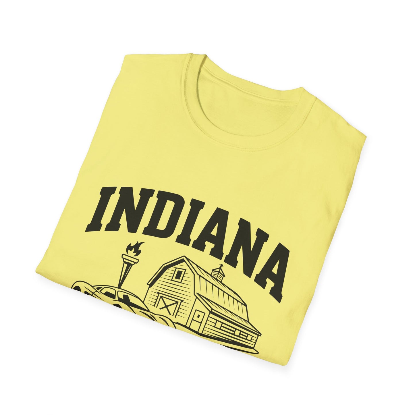 Indiana Hoosier State T-Shirt, Unisex Graphic Tee, Soft Cotton Shirt for Indiana Fans, Vintage Style Apparel, Great for Gifts
