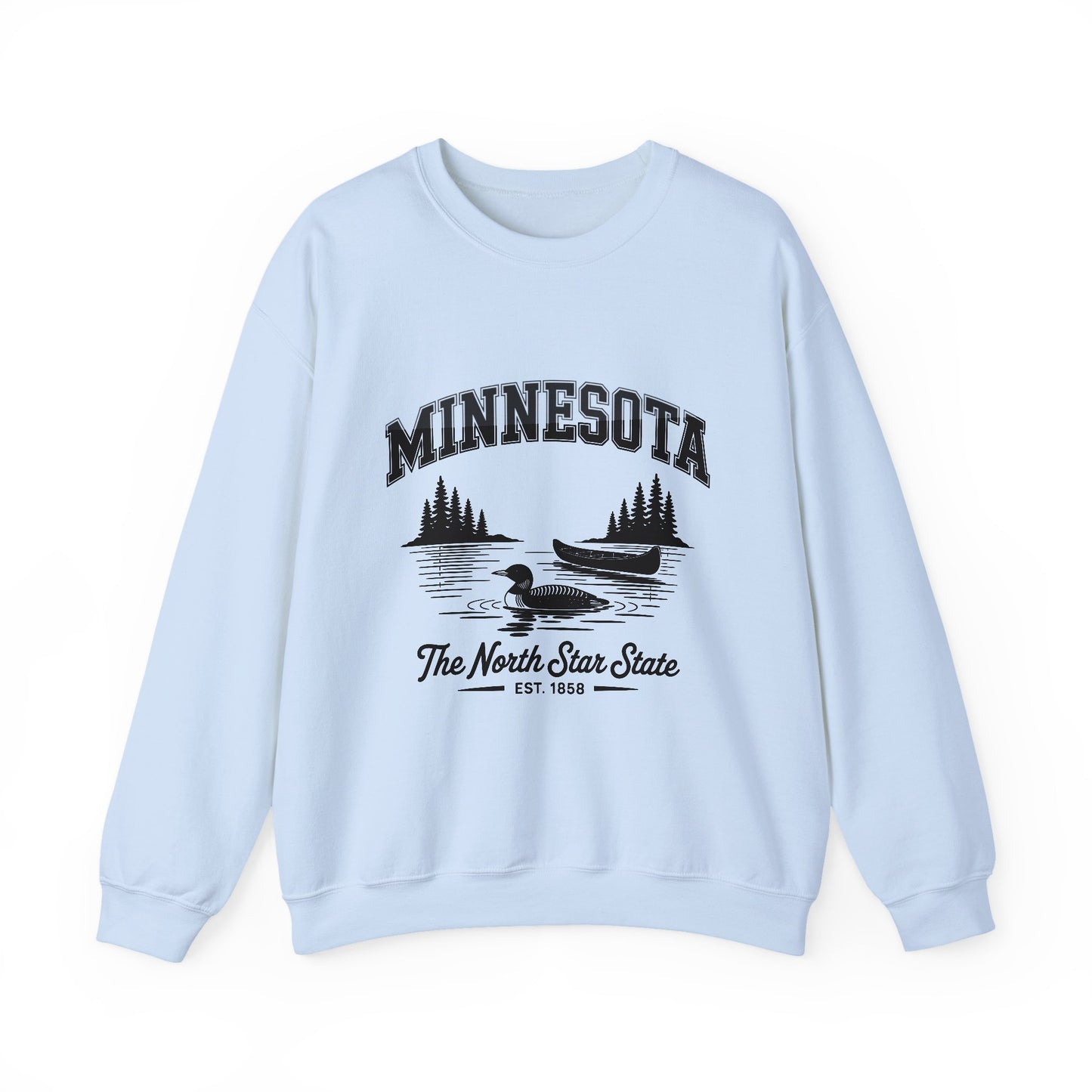 Minnesota Vintage Crewneck Sweatshirt, Cozy Sweatshirt, Gift for Travelers, Lake Life Apparel, Unisex Pullover