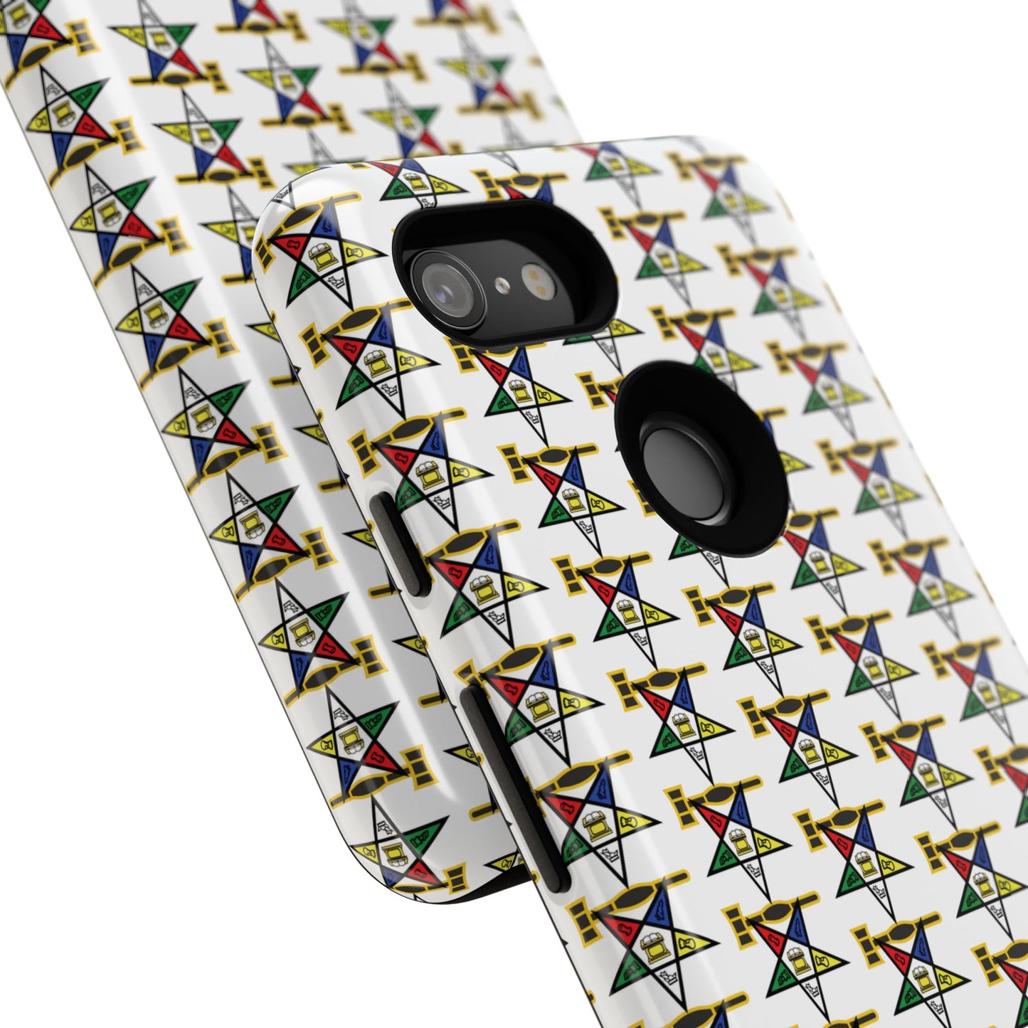 Tough Cases iPhone Case, Colorful Geometric Phone Cover, Unique Gift for Tech Lovers, Durable Phone Accessories, Trendy Phone Protector