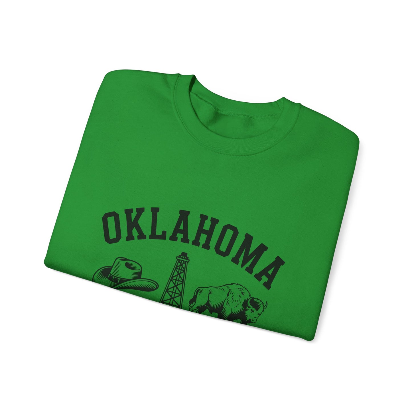 Oklahoma The Sooner State Sweatshirt, Cozy Crewneck for Casual Outfits, College Apparel, Gift for Oklahomans, Perfect for All Seasons