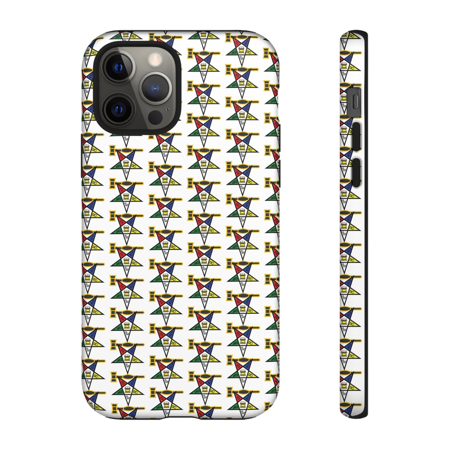 Tough Cases iPhone Case, Colorful Geometric Phone Cover, Unique Gift for Tech Lovers, Durable Phone Accessories, Trendy Phone Protector