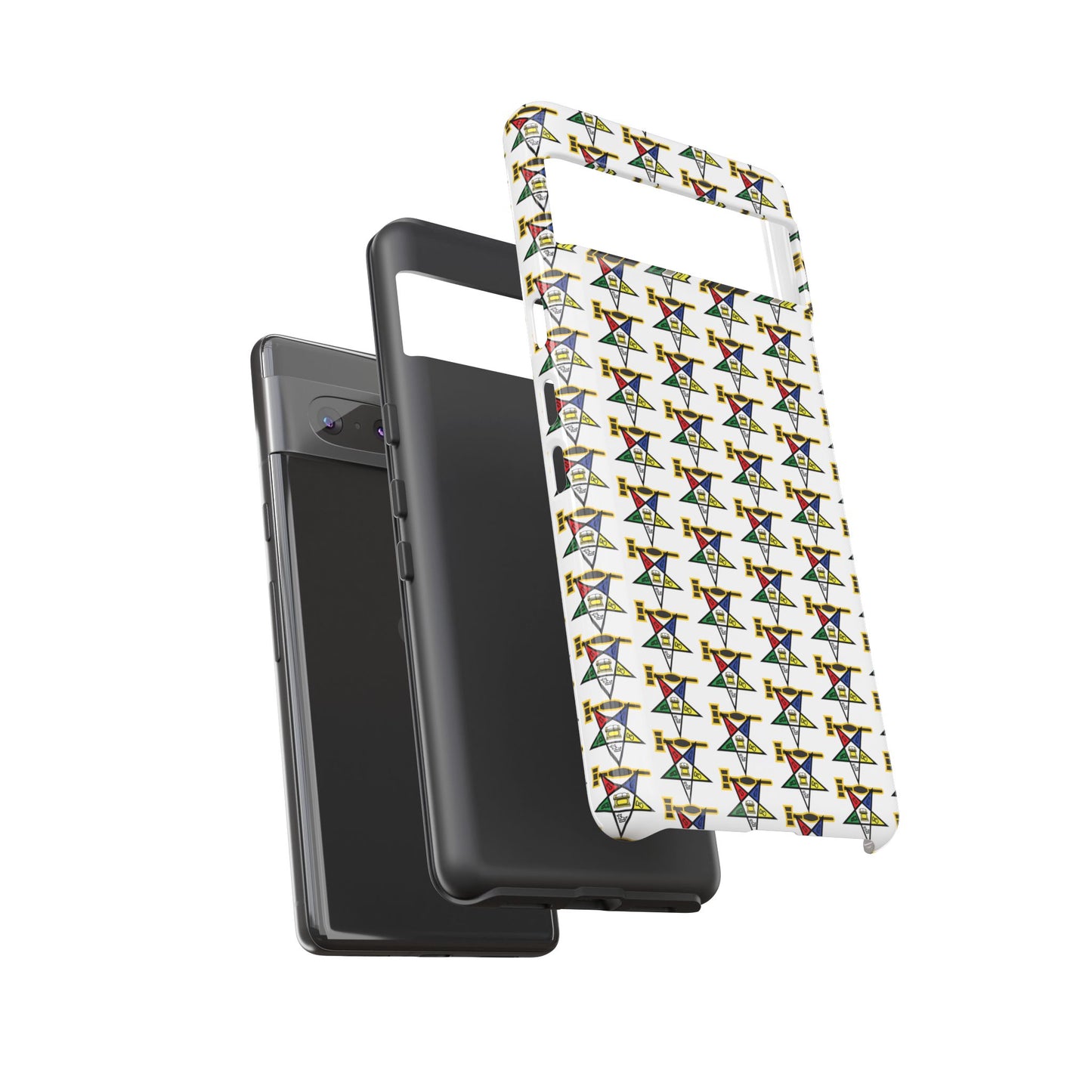 Tough Cases iPhone Case, Colorful Geometric Phone Cover, Unique Gift for Tech Lovers, Durable Phone Accessories, Trendy Phone Protector