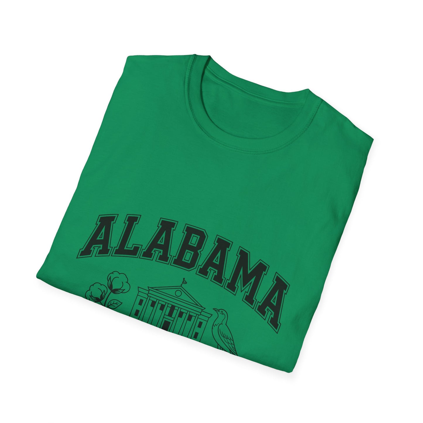 Alabama Heart of Dixie T-Shirt, Vintage Graphic Tee, Southern Pride Apparel, Casual Summer Wear, Gift Idea for Fans, State Pride Top