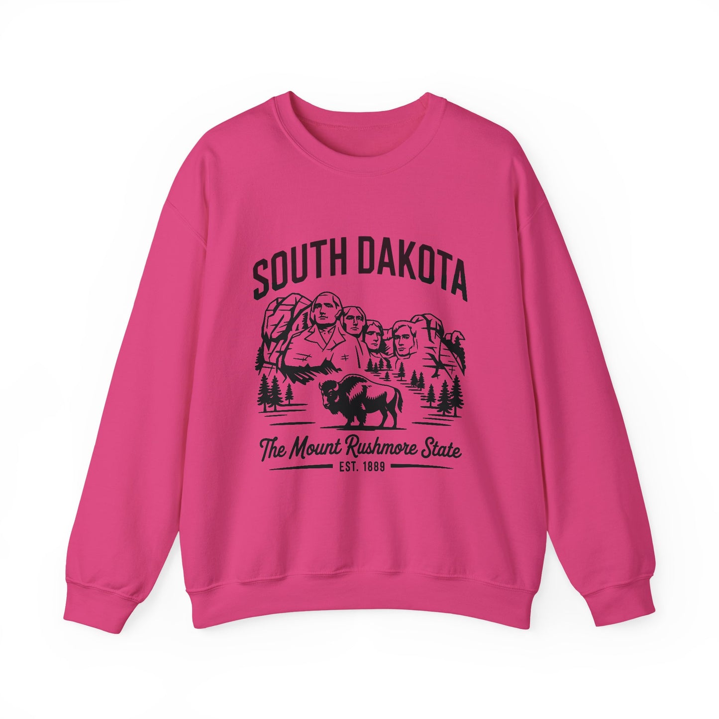 South Dakota Vintage Crewneck Sweatshirt | Mount Rushmore State Apparel, Unisex Pullover, Travel Souvenir, Casual Outfit, Gift for Him/Her