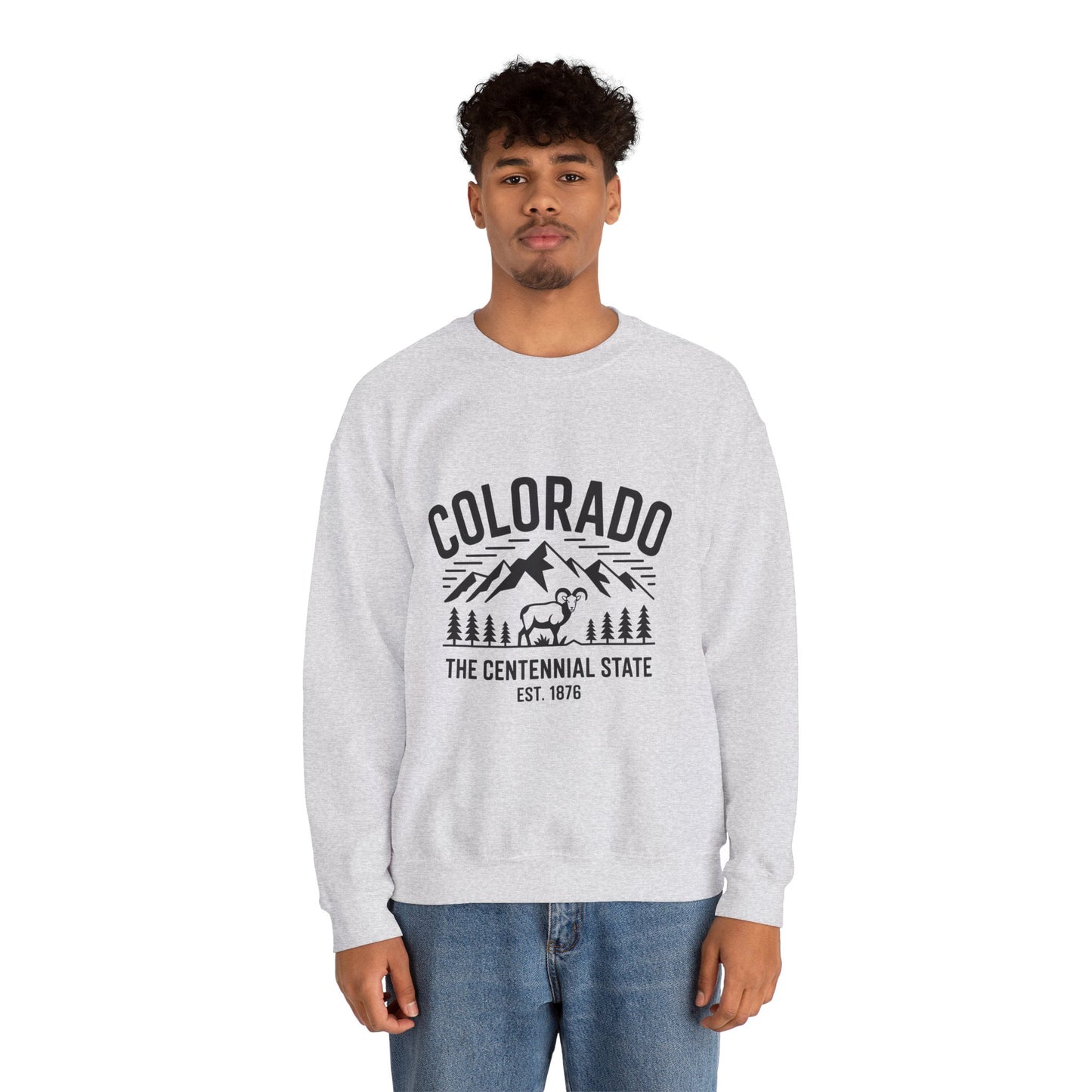 Colorado Adventure Crewneck Sweatshirt - Cozy State Pride Apparel for Outdoor Lovers, Gifts for Tourists & Nature Enthusiasts