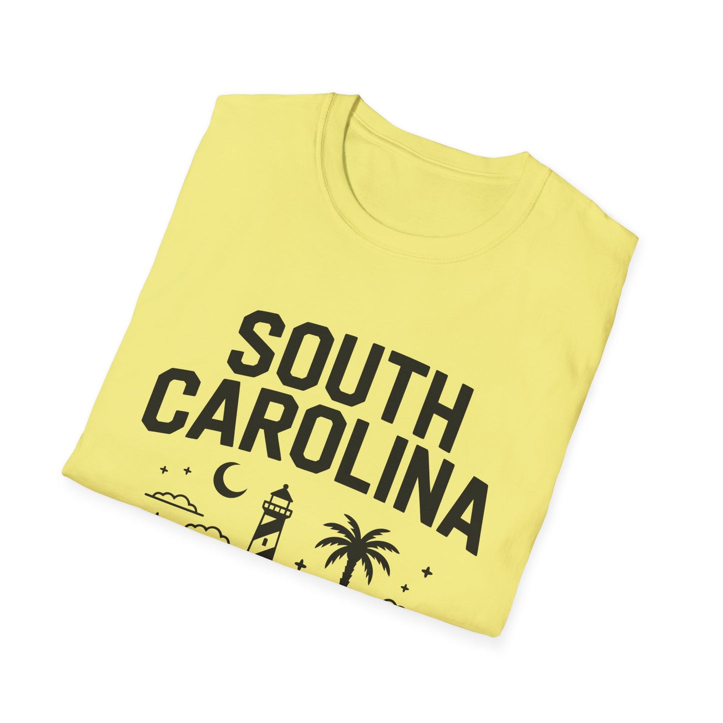 South Carolina Graphic T-Shirt, Casual Wear, Beach Vibes, State Pride Apparel, Travel Souvenir, Gift for Southerners