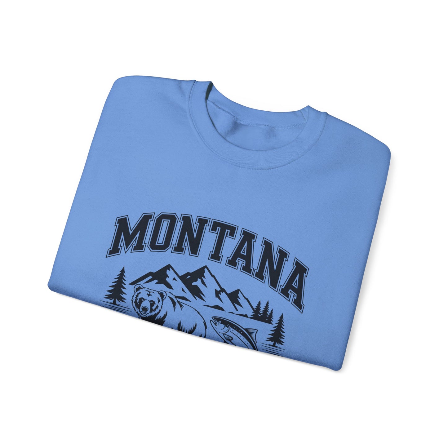Montana Adventure Crewneck Sweatshirt, Cozy Graphic Sweatshirt, Gift for Nature Lovers, Casual Outfit, Perfect for Fall and Winter