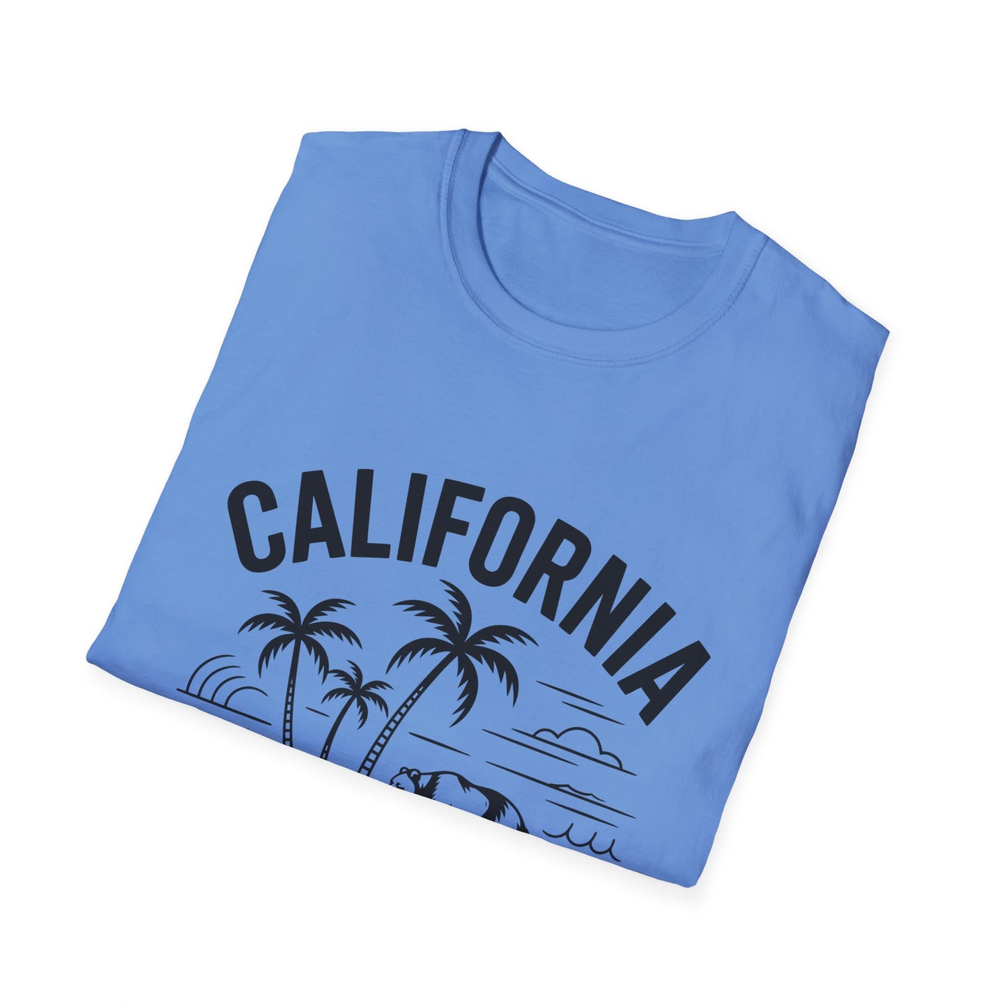 California Inspired Unisex T-Shirt, Softstyle Tee, Vintage California Tee, Travel Gift, Summer Fashion, Beachwear, Casual Wear