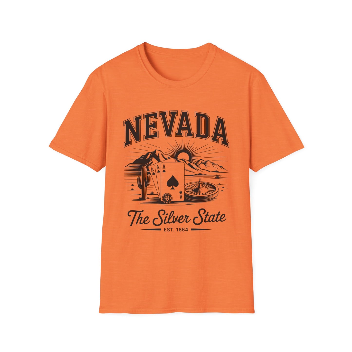 Nevada Vintage Graphic T-Shirt, Unisex Cool Tee, Casual Wear, Travel Souvenir, Gift for Nevada Lovers, Summer Style
