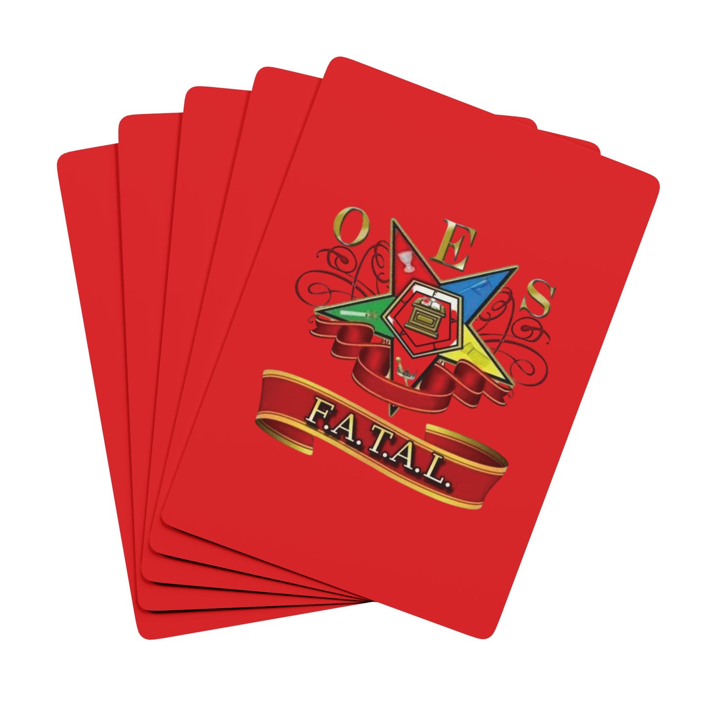 Custom Poker Playing Cards - OES F.A.T.A.L. Design for Game Nights