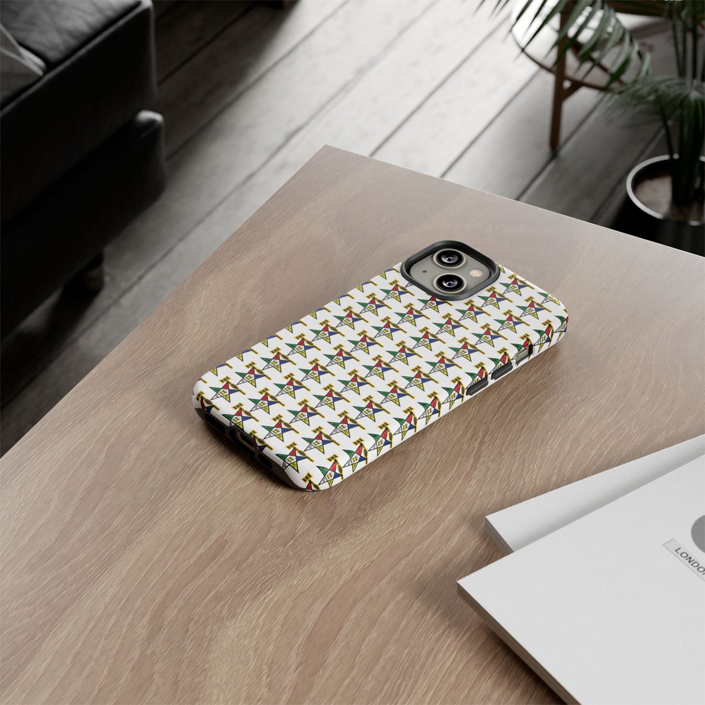 Tough Cases iPhone Case, Colorful Geometric Phone Cover, Unique Gift for Tech Lovers, Durable Phone Accessories, Trendy Phone Protector